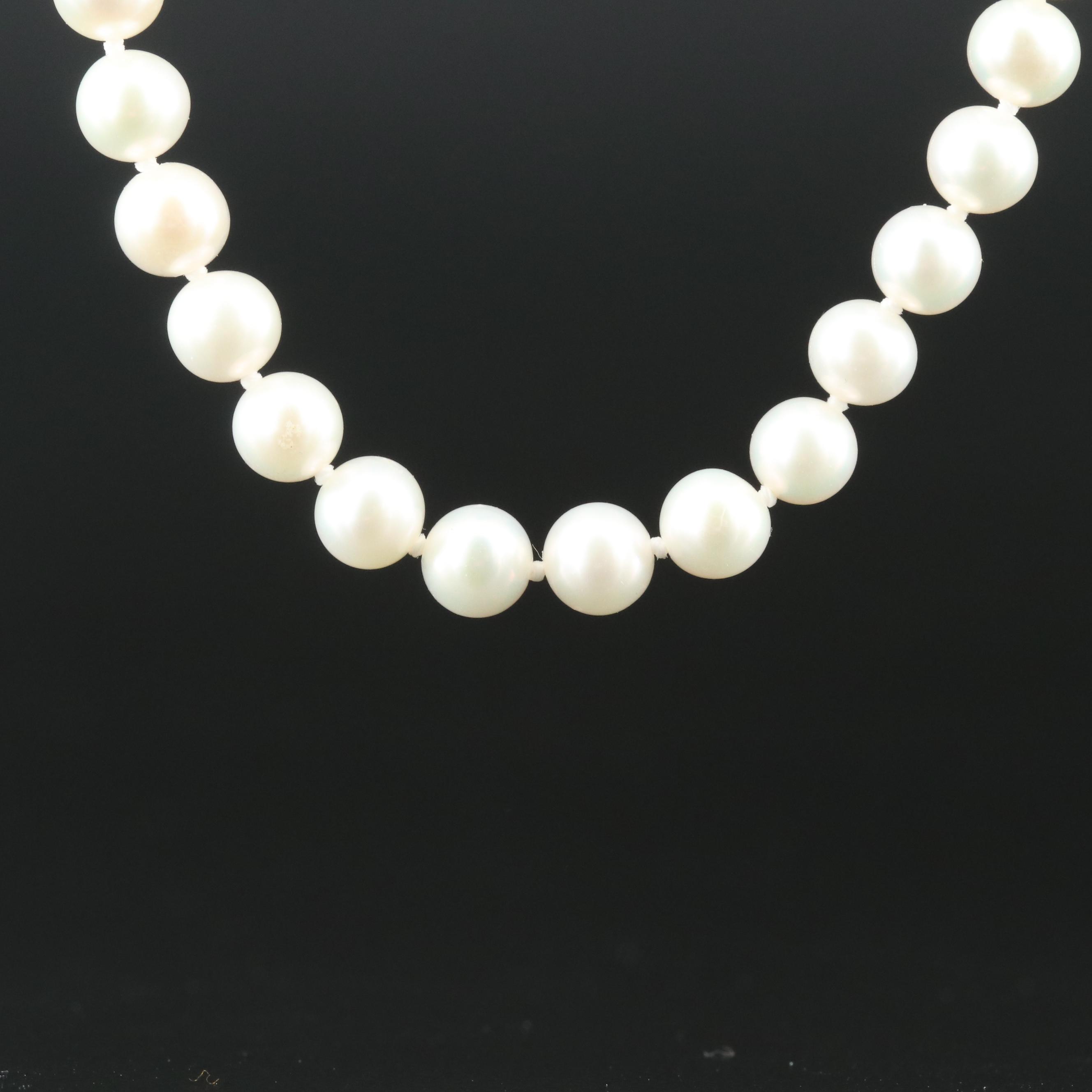 Blue Lagoon by Mikimoto Pearl Necklace with Sterling Clasp