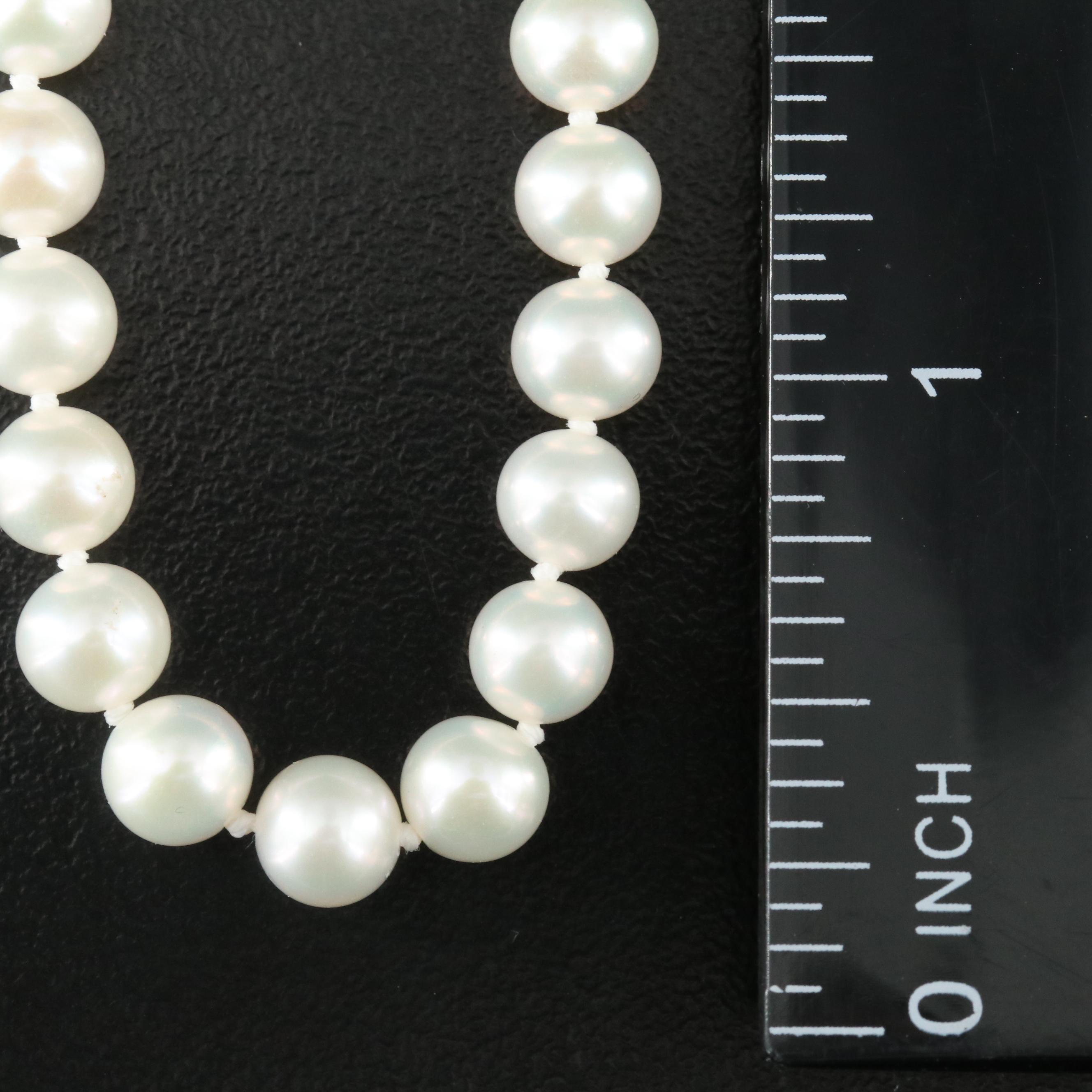 Blue Lagoon by Mikimoto Pearl Necklace with Sterling Clasp