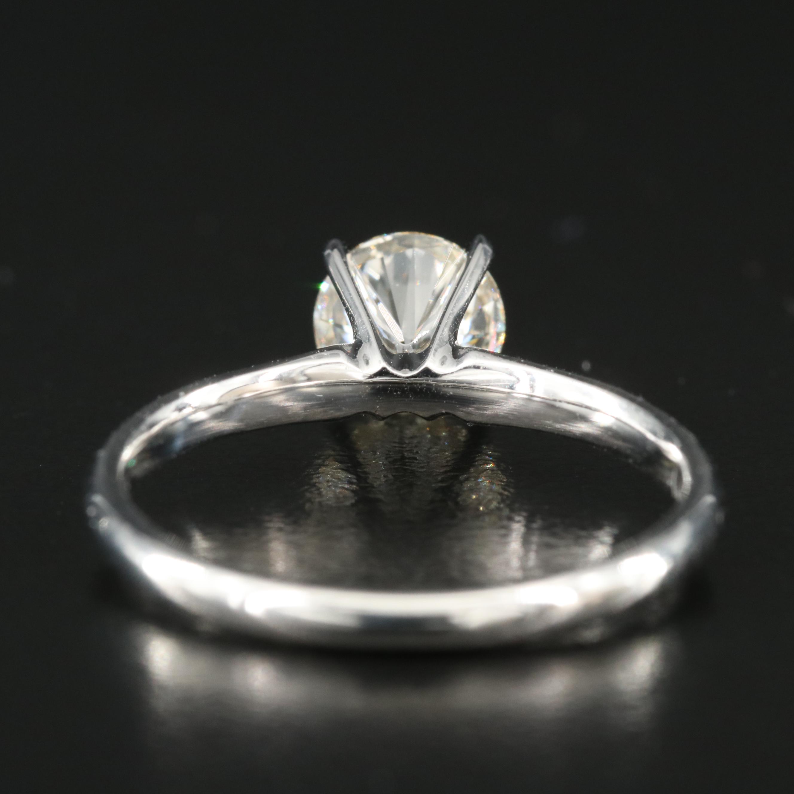14K 1.00 CT Lab Grown Diamond Solitaire Ring