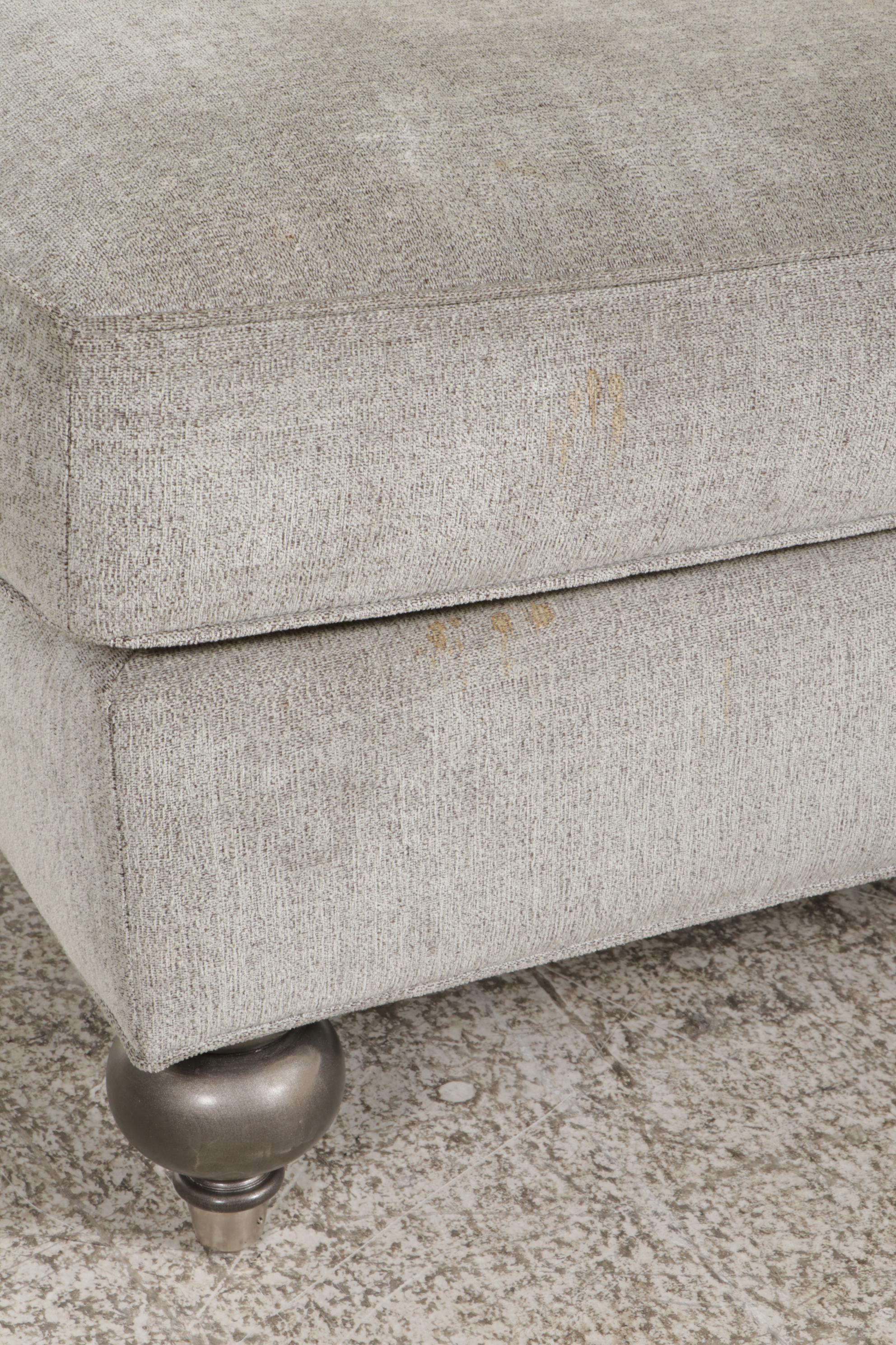 Ethan Allen Contemporary Rolled Arm Chaise Lounge