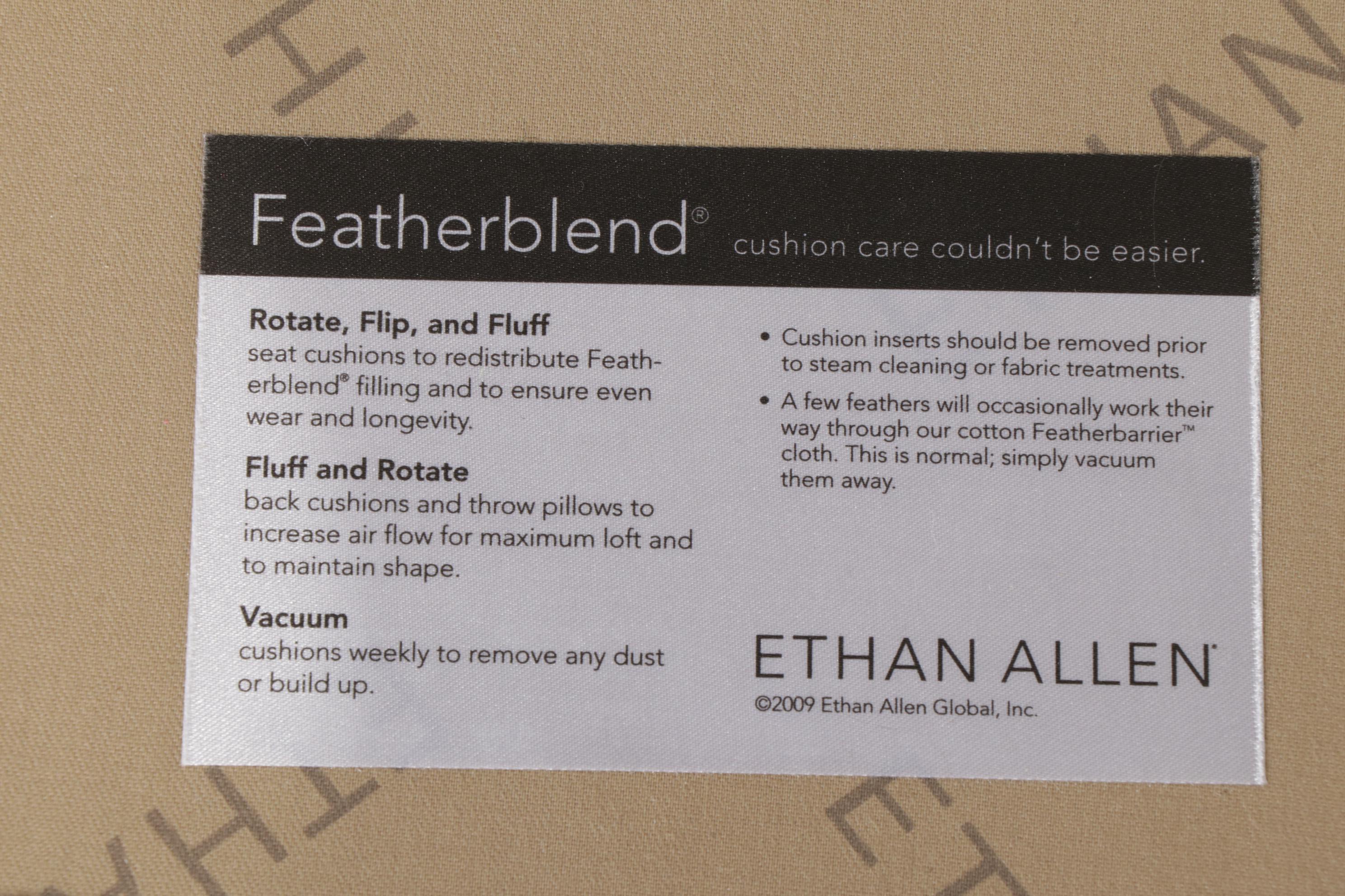 Ethan Allen Contemporary Rolled Arm Chaise Lounge