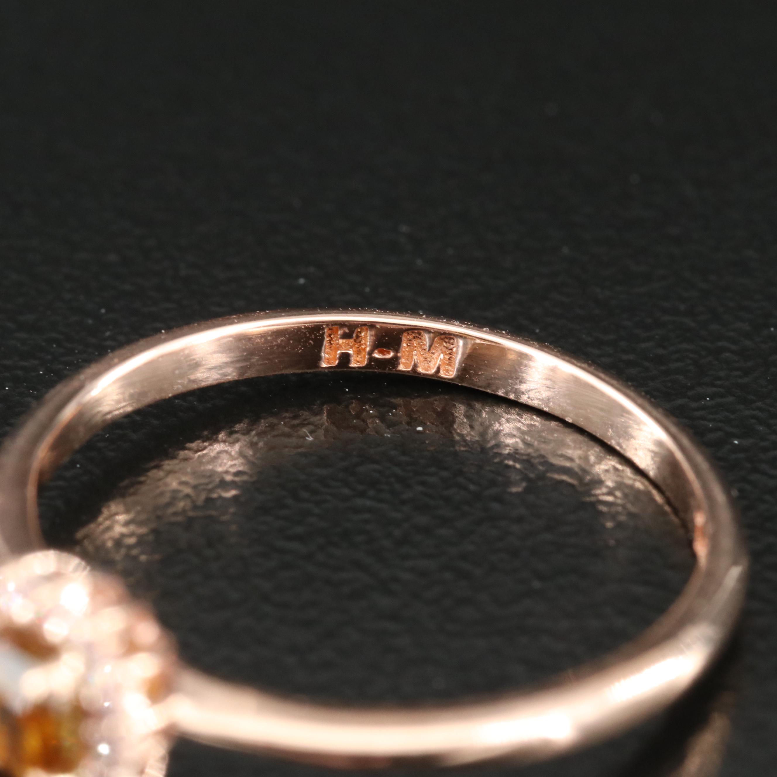 14K Rose Gold 0.43 CTW Diamond Ring
