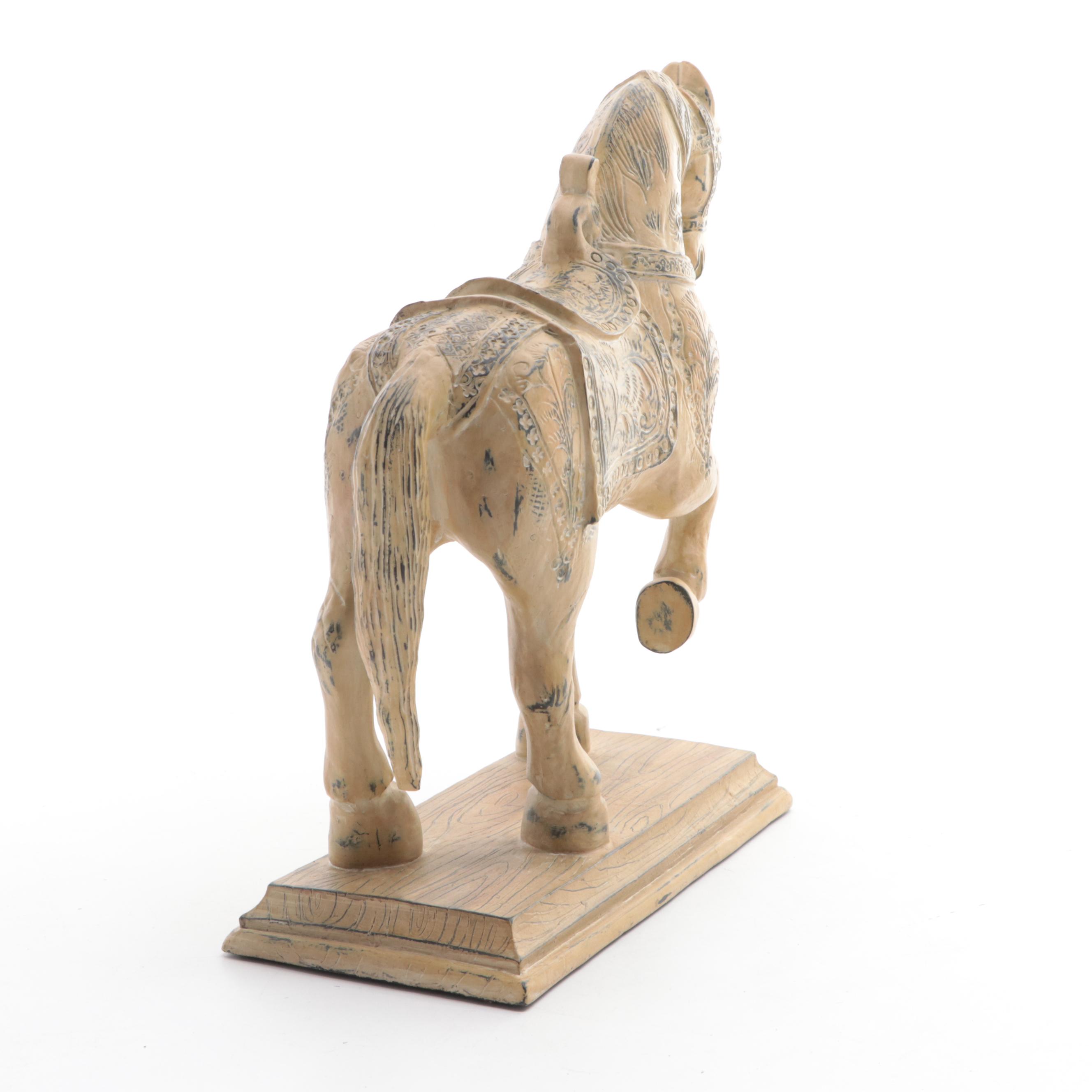 Persian Style Resin Horse Figure