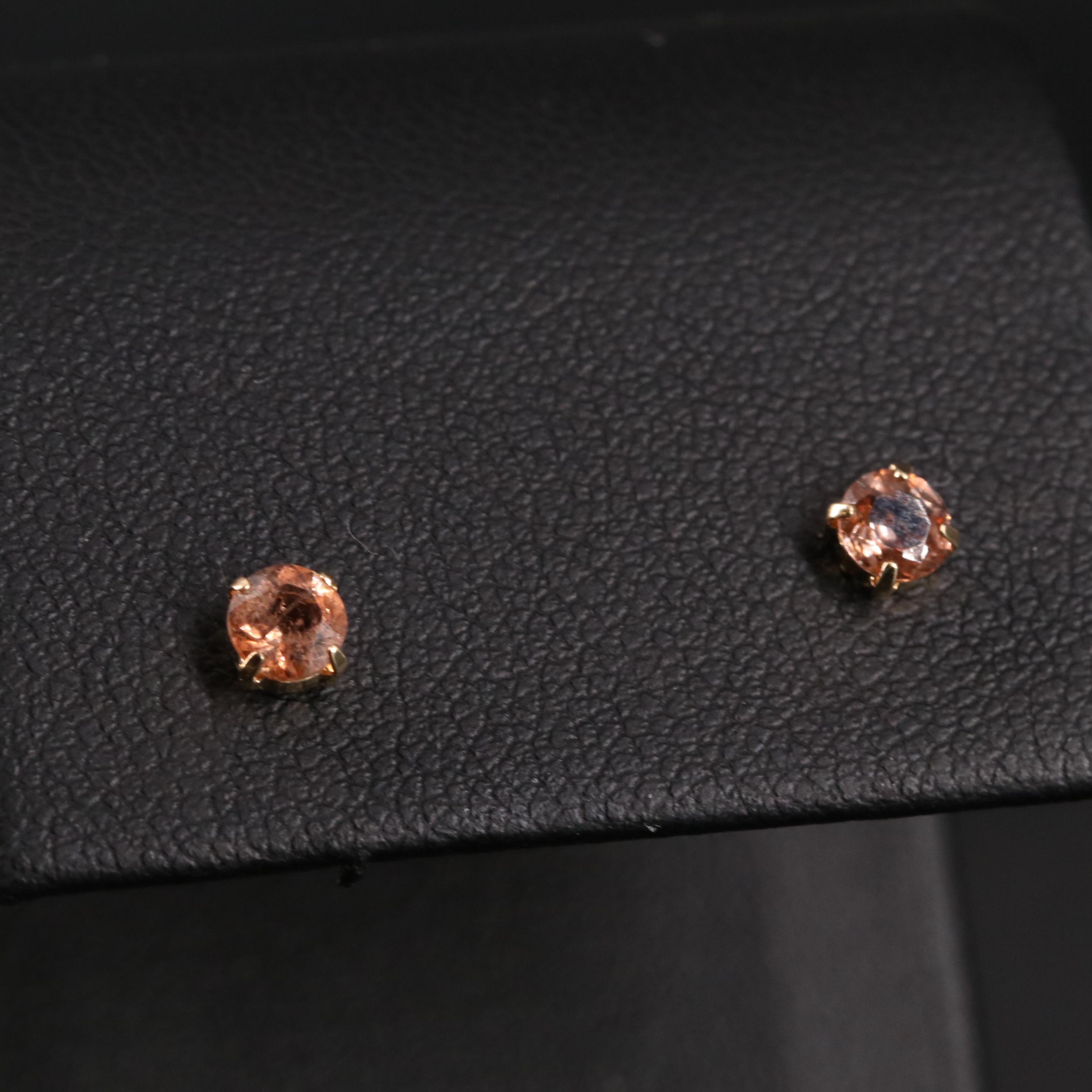 18K Andalusite Stud Earrings