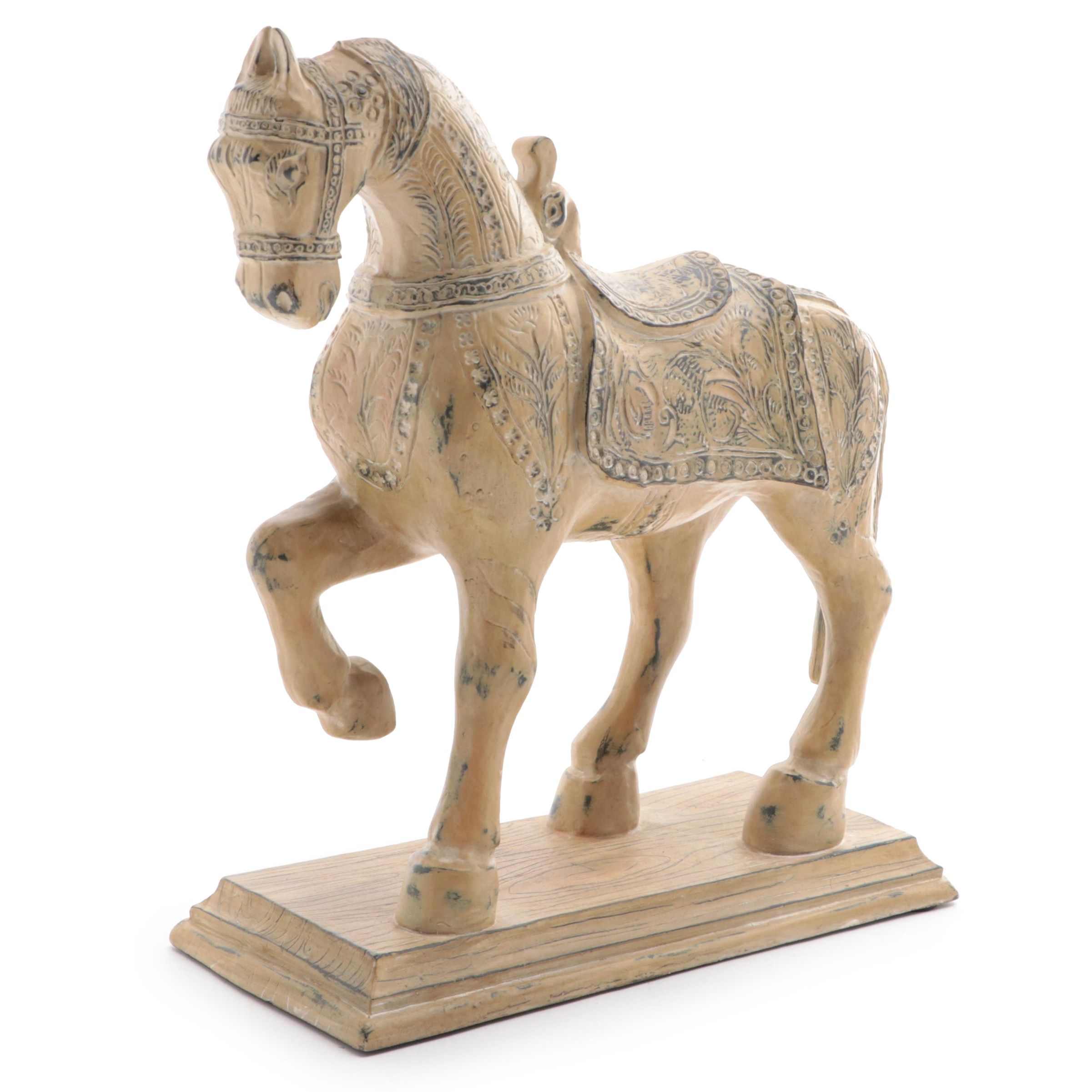 Persian Style Resin Horse Figure