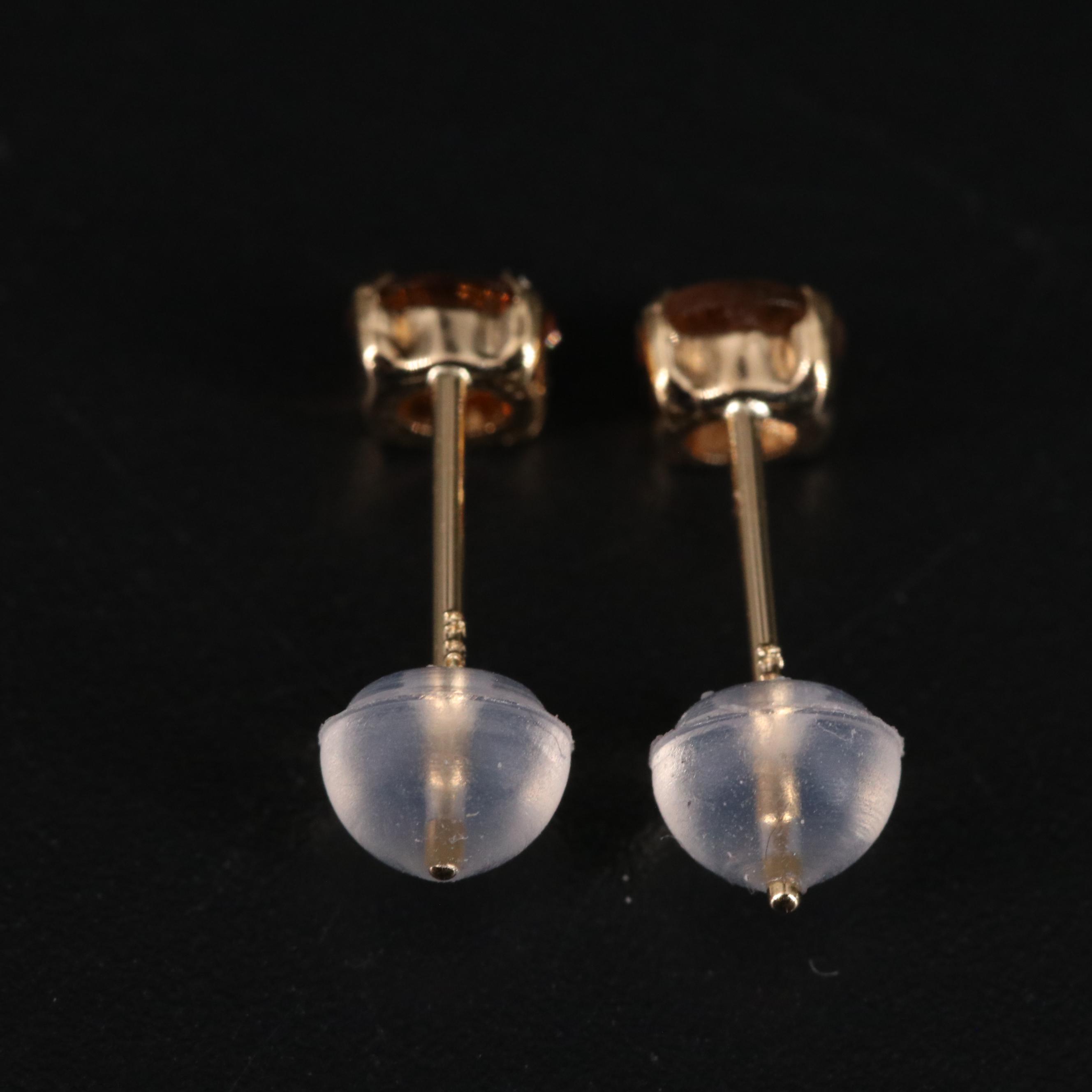 18K Andalusite Stud Earrings