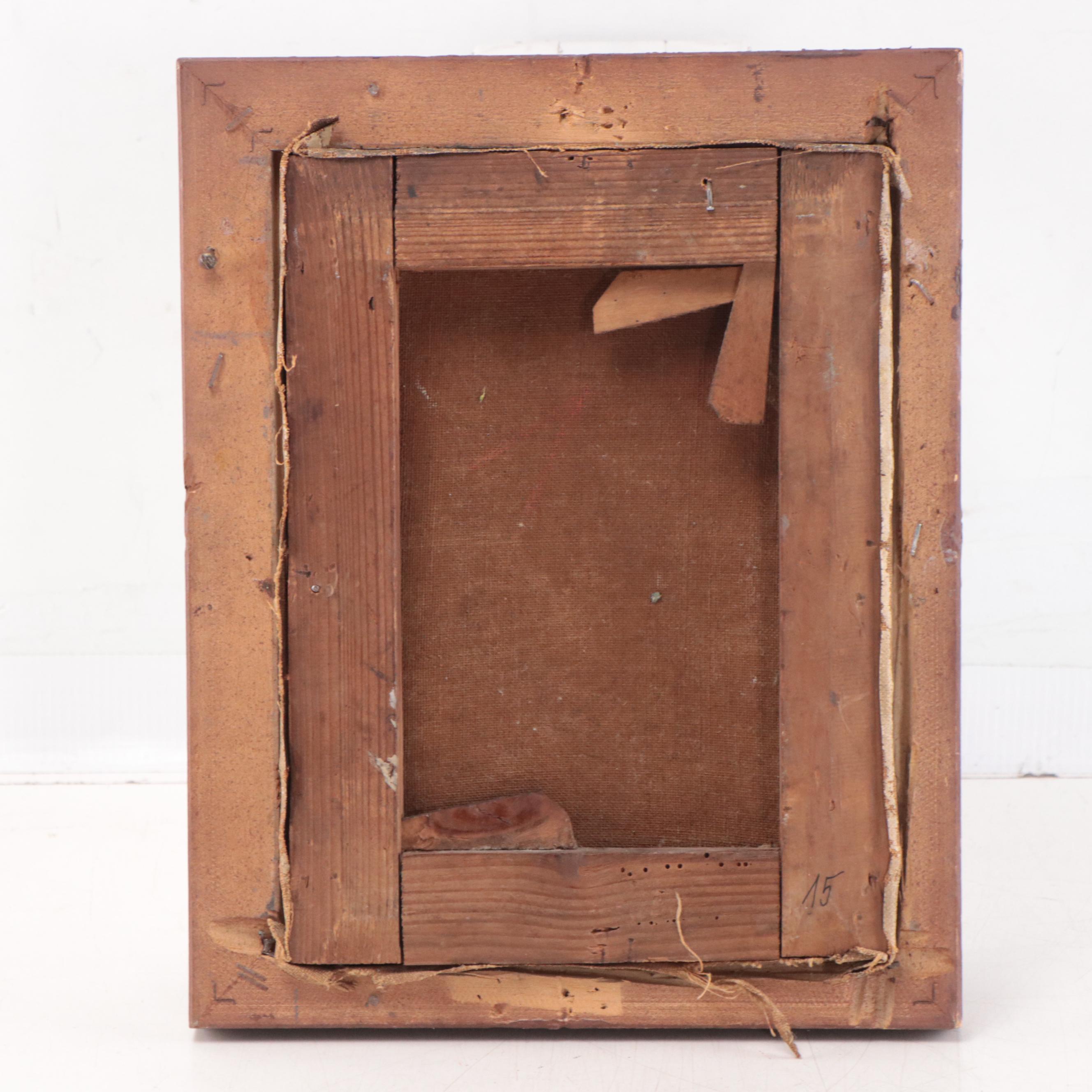 European Oil Painting of Mountainous Landscape