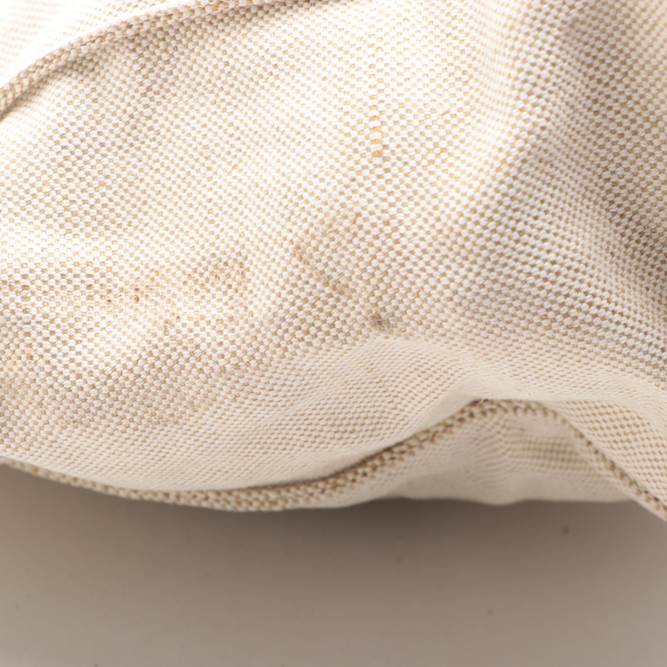 Prada Small Tote in Canvas with Leather Trim