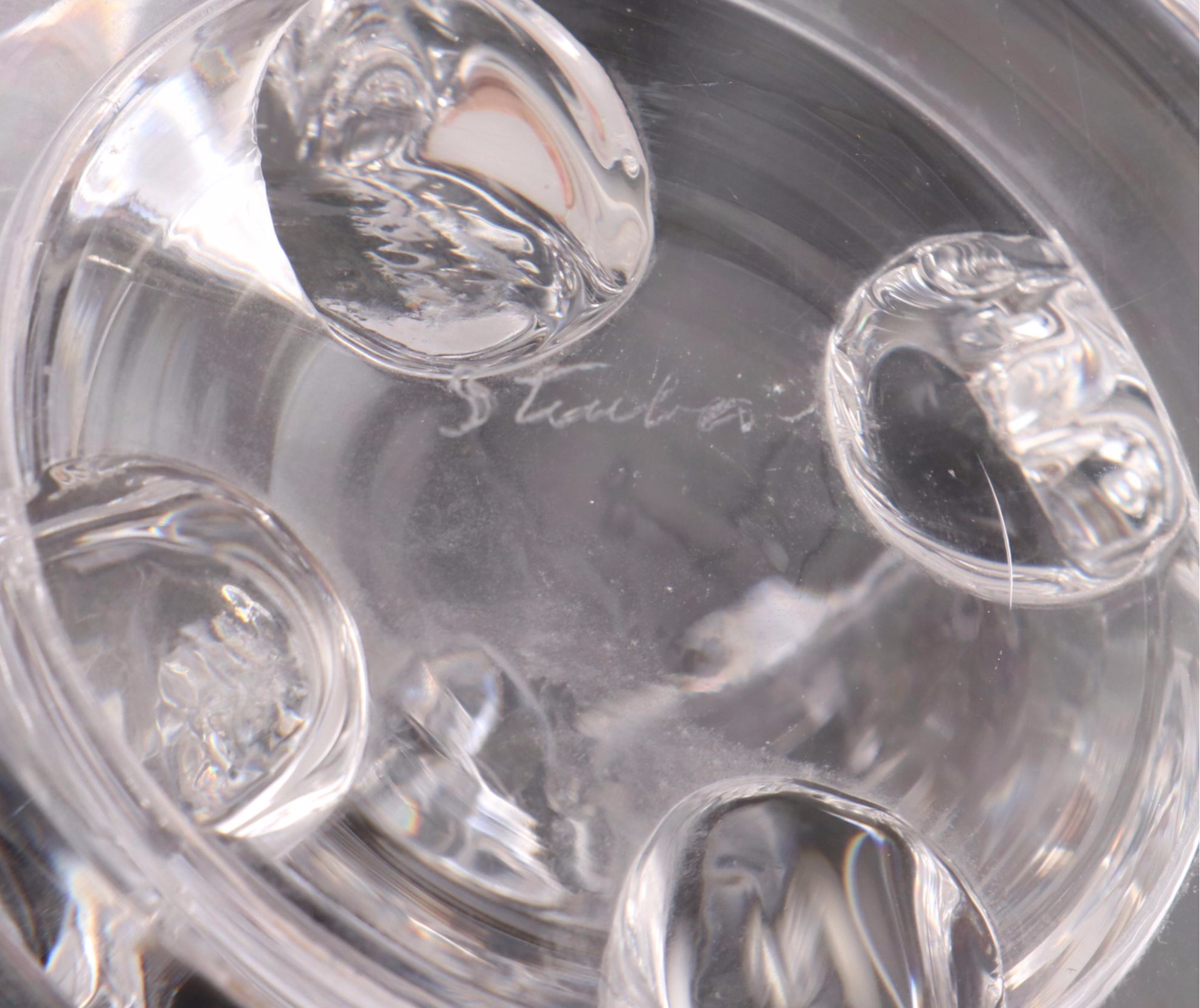 George Thompson for Steuben Glass Pedestal Bowl, Mid to Late 20