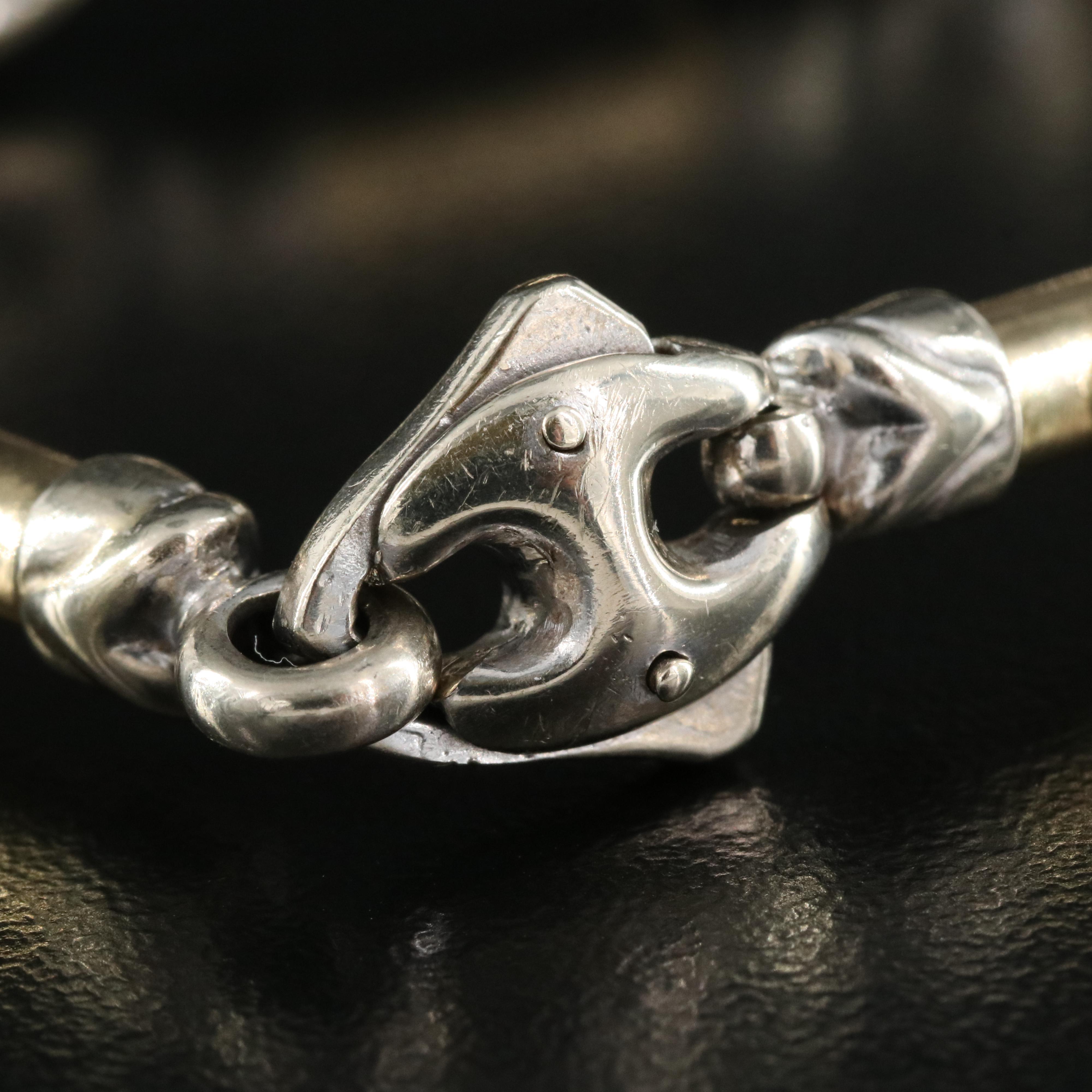 14K Two-Tone Fancy Link Bracelet