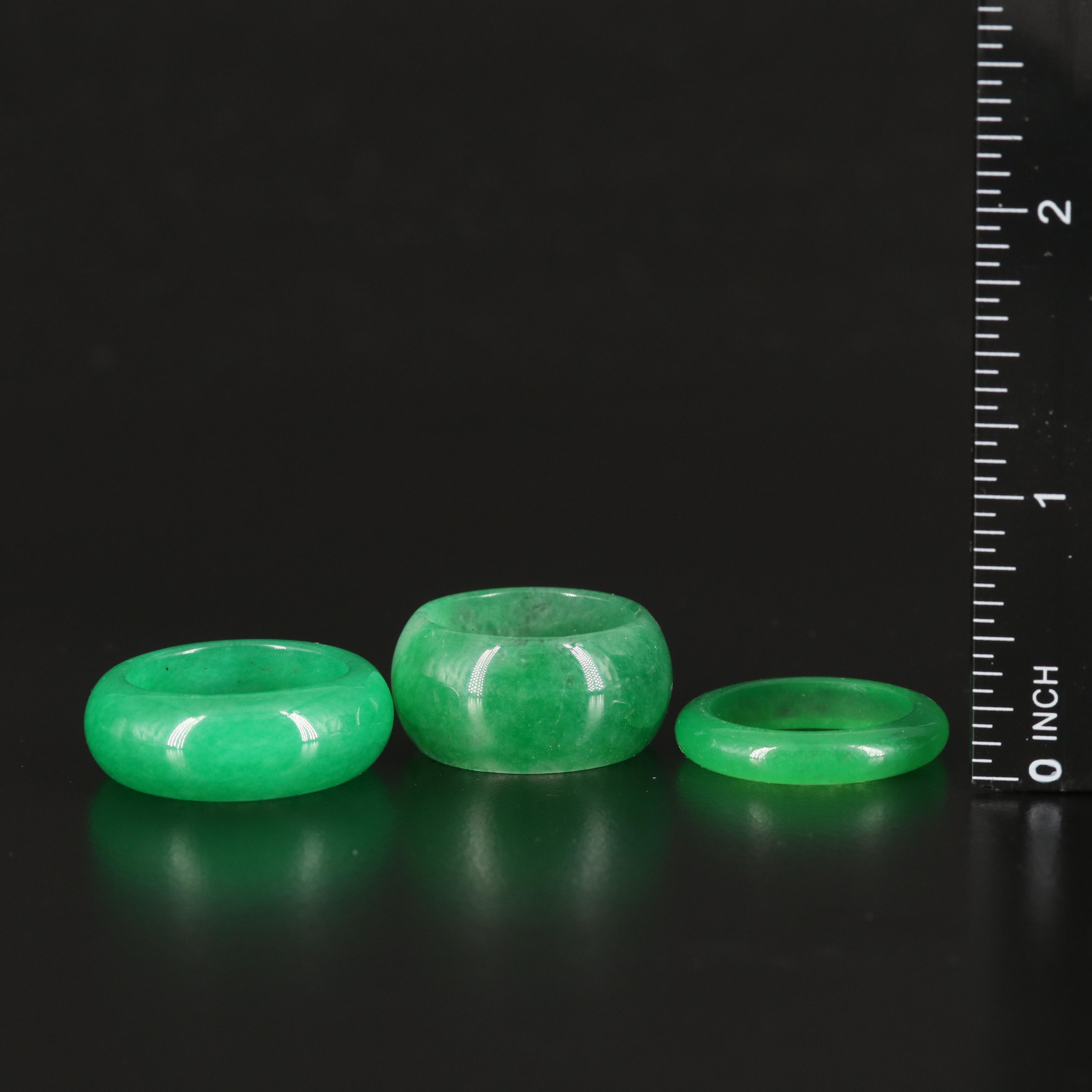 Quartz Hololith Ring Trio