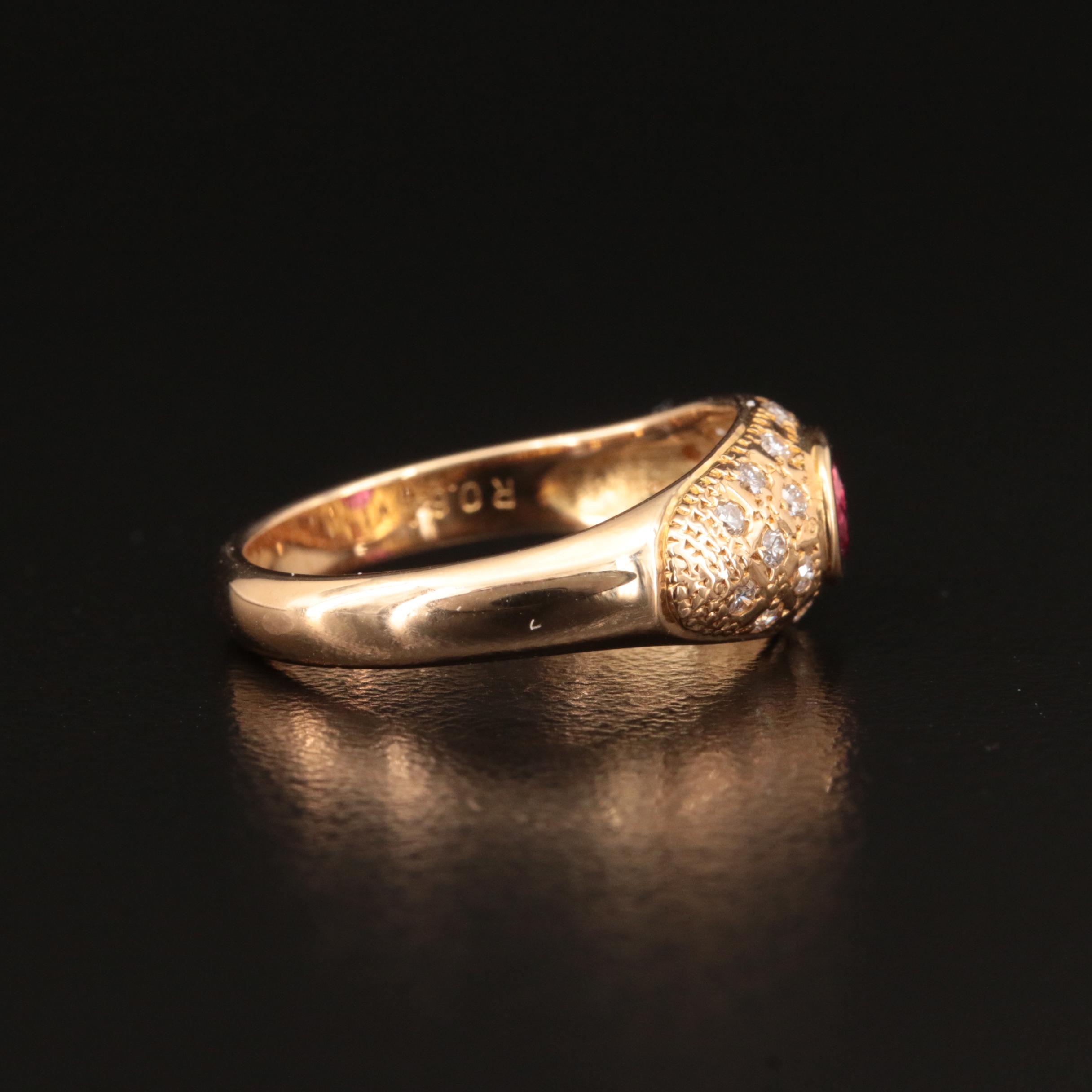 18K Ruby and Diamond Ecclectic Ring