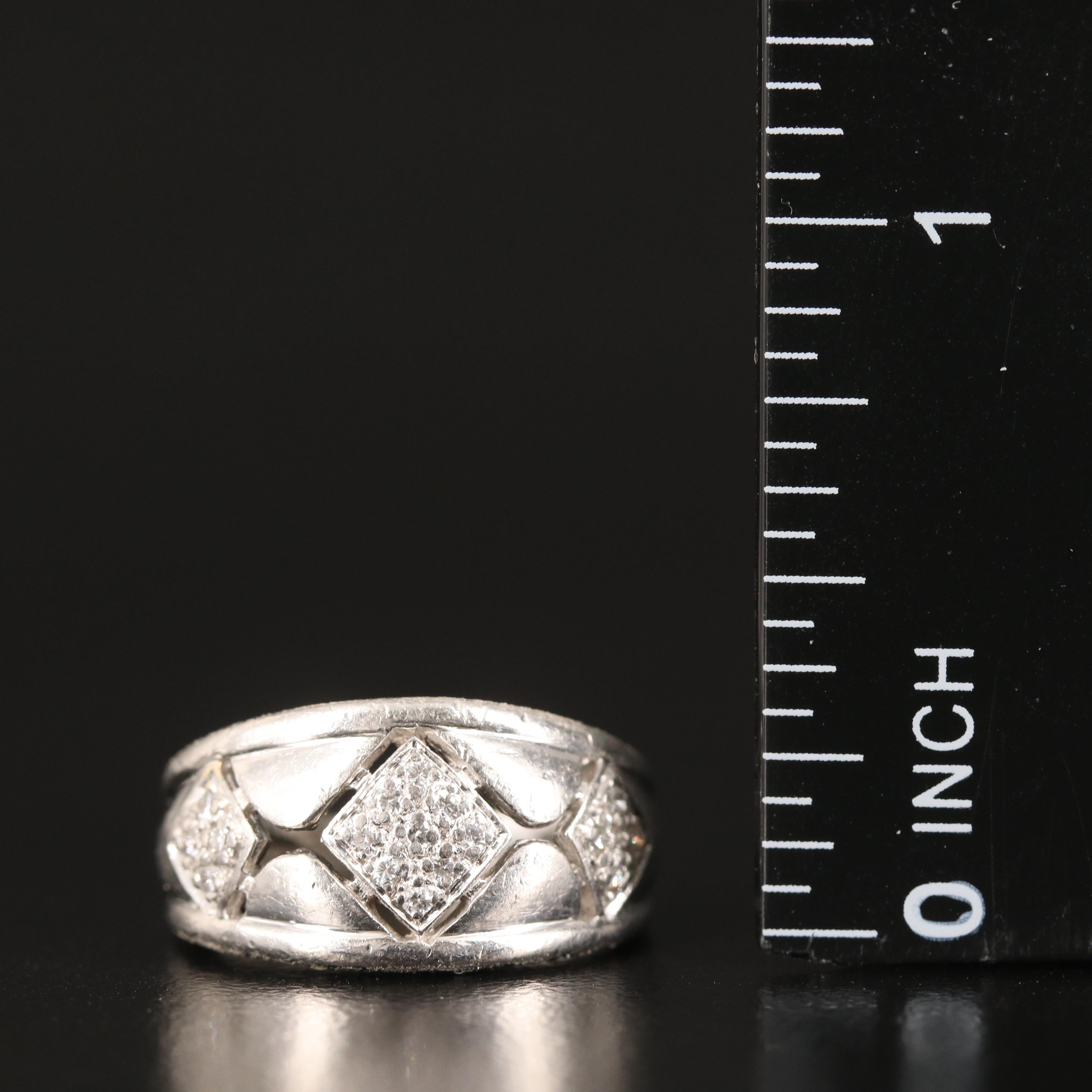 Platinum 0.14 CTW Diamond Band