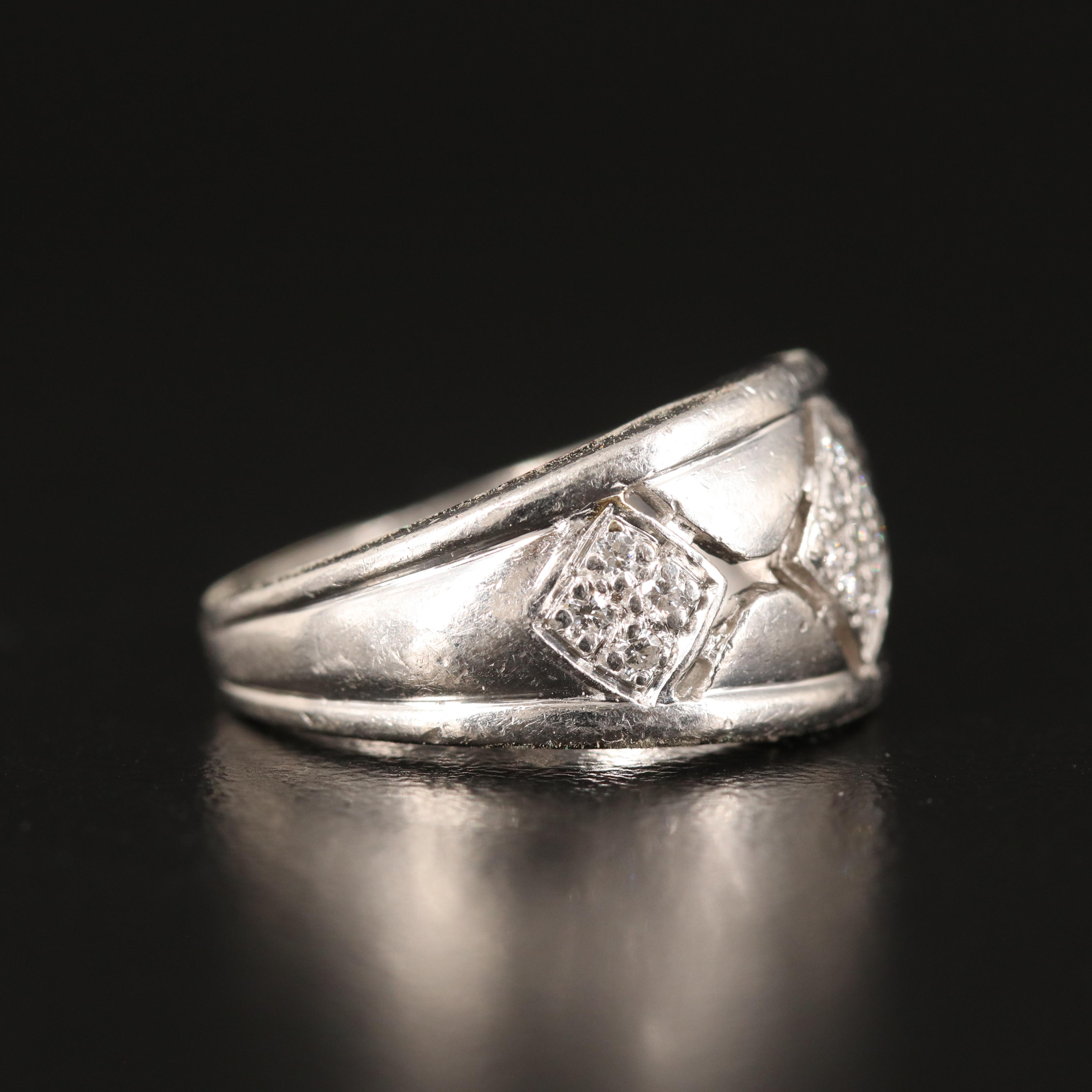 Platinum 0.14 CTW Diamond Band