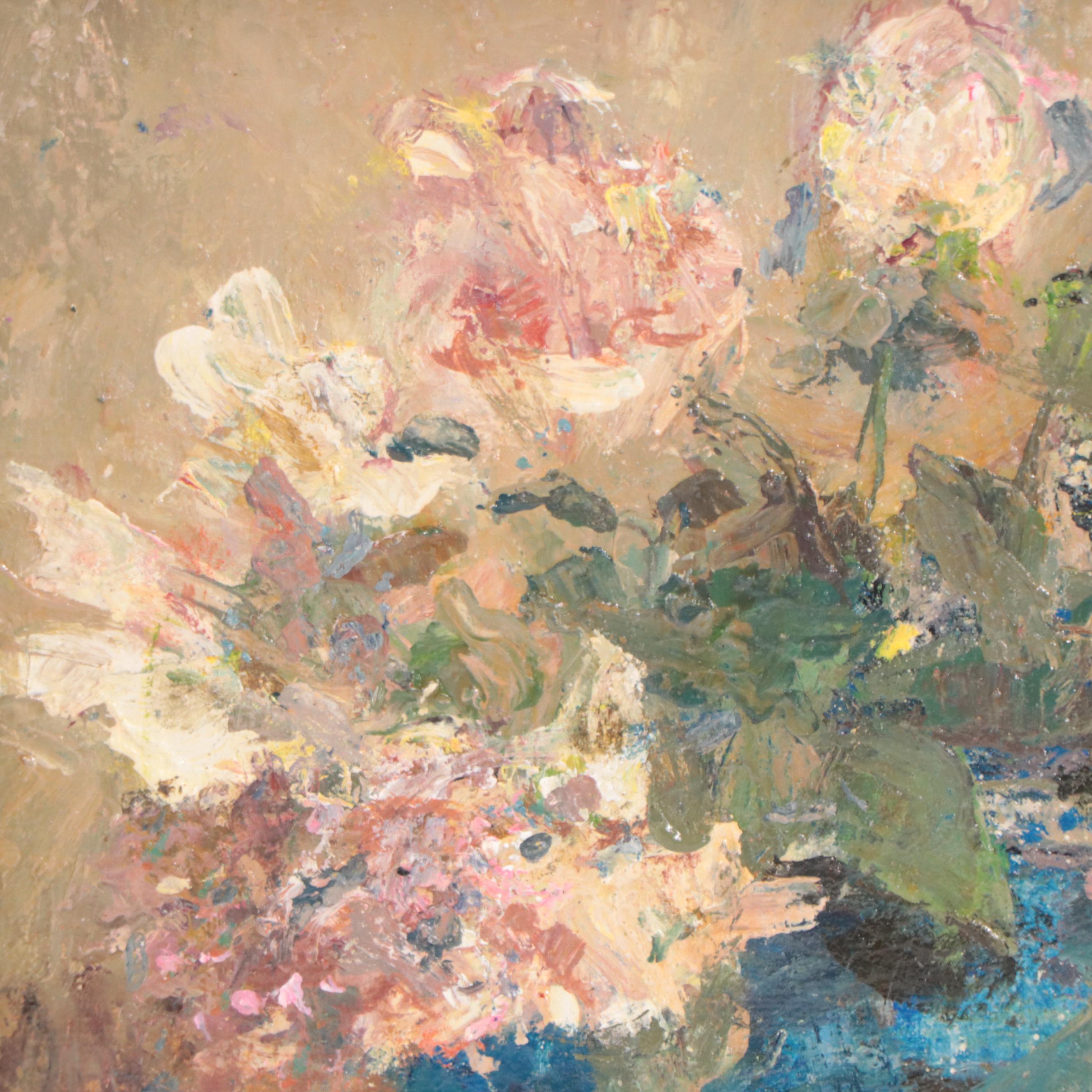 Kevin Kasik Oil Painting of Floral Still Life "Bouquet de Fleurs," 2023