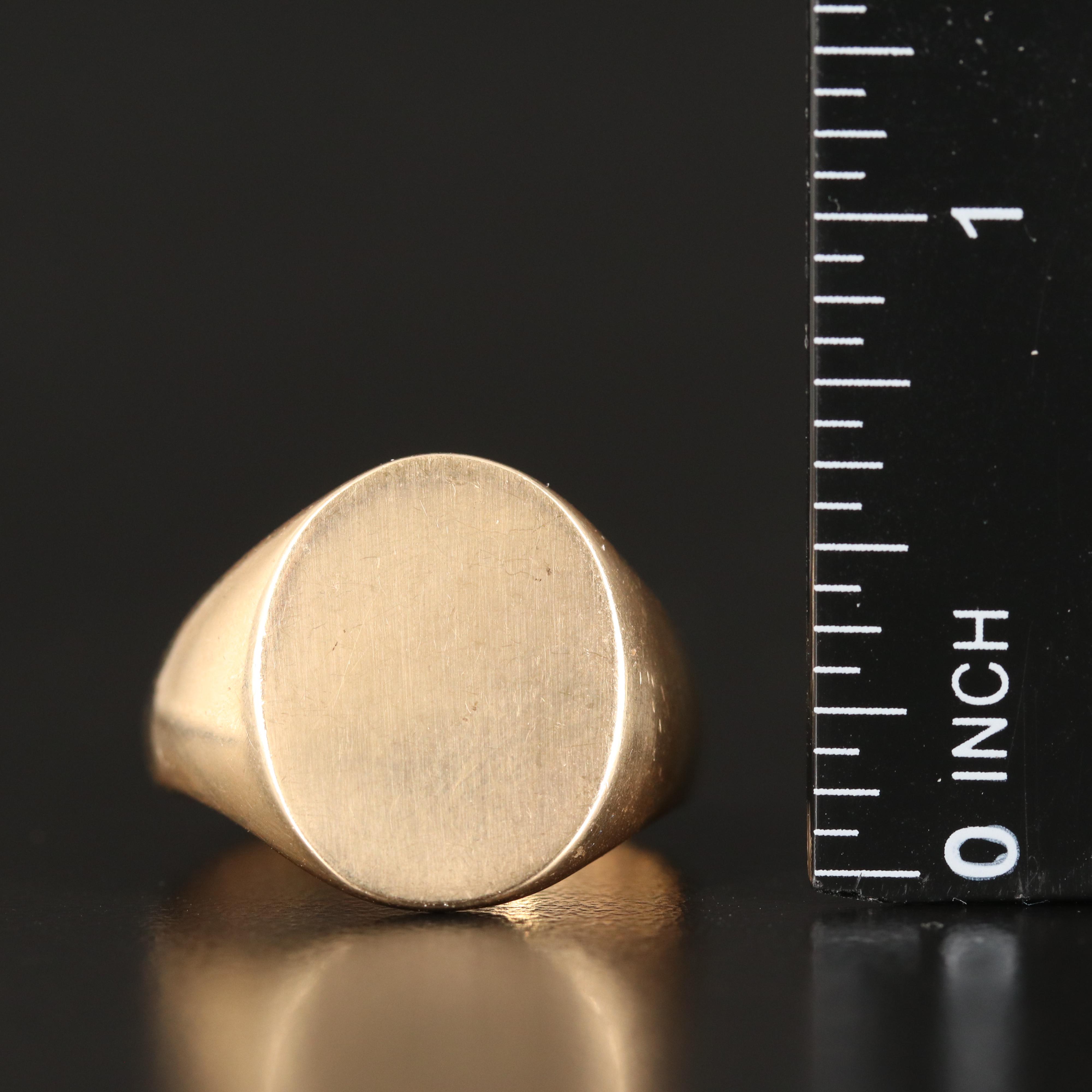 14K Signet Ring