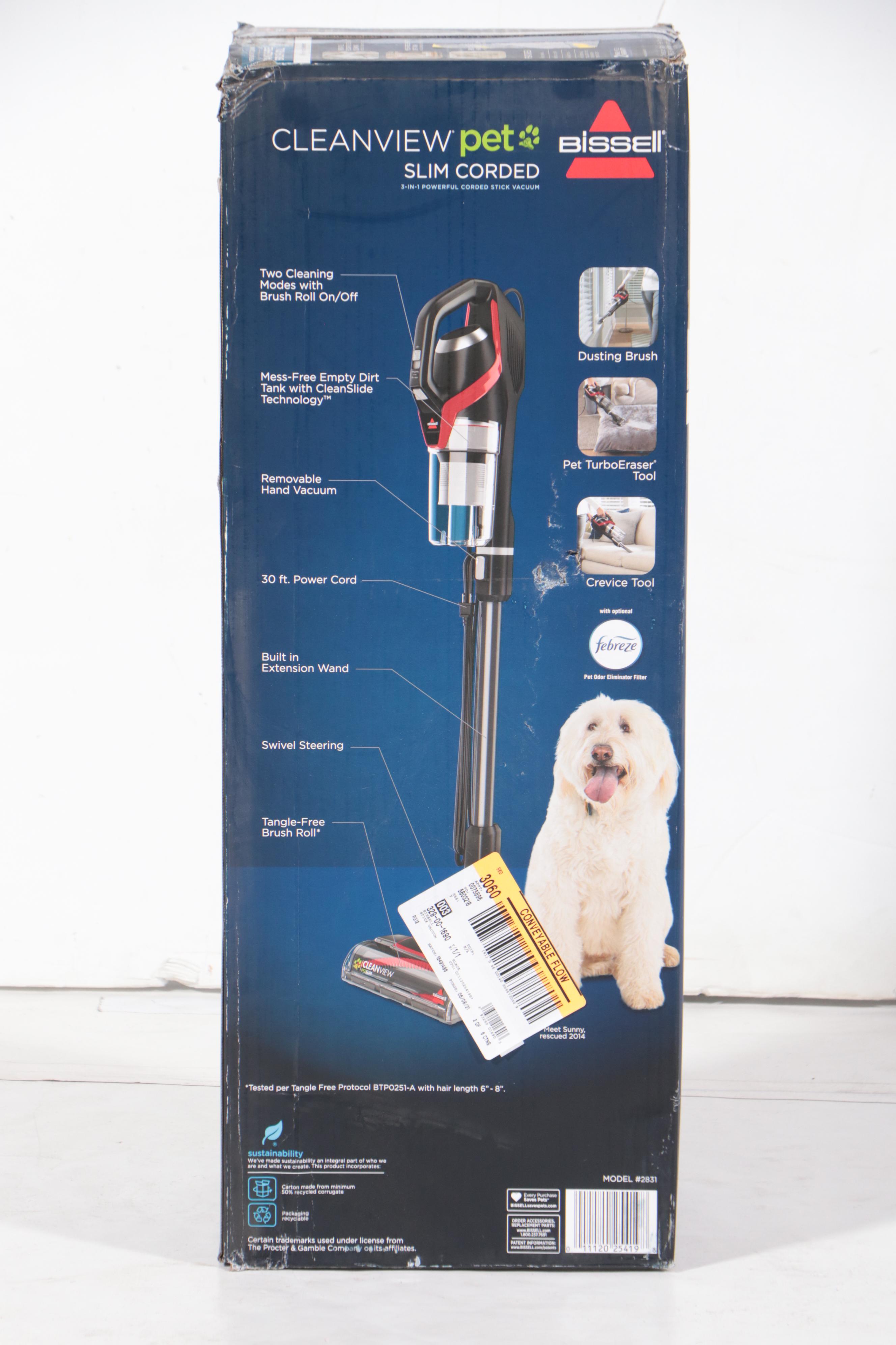 Bissell CleanView Pet Slim Corded Stick Vacuum