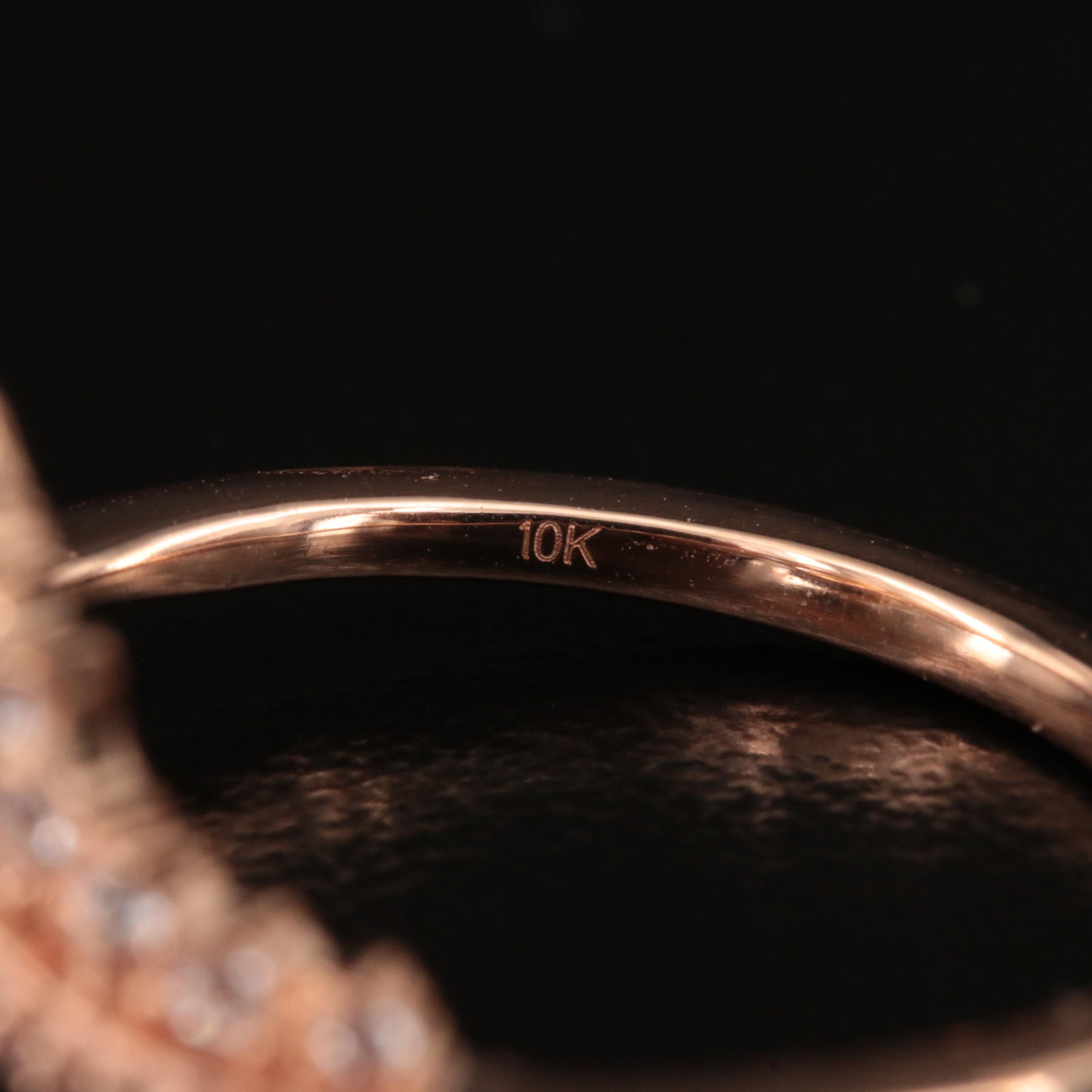 10K Rose Gold Pearl and Sapphire Ring