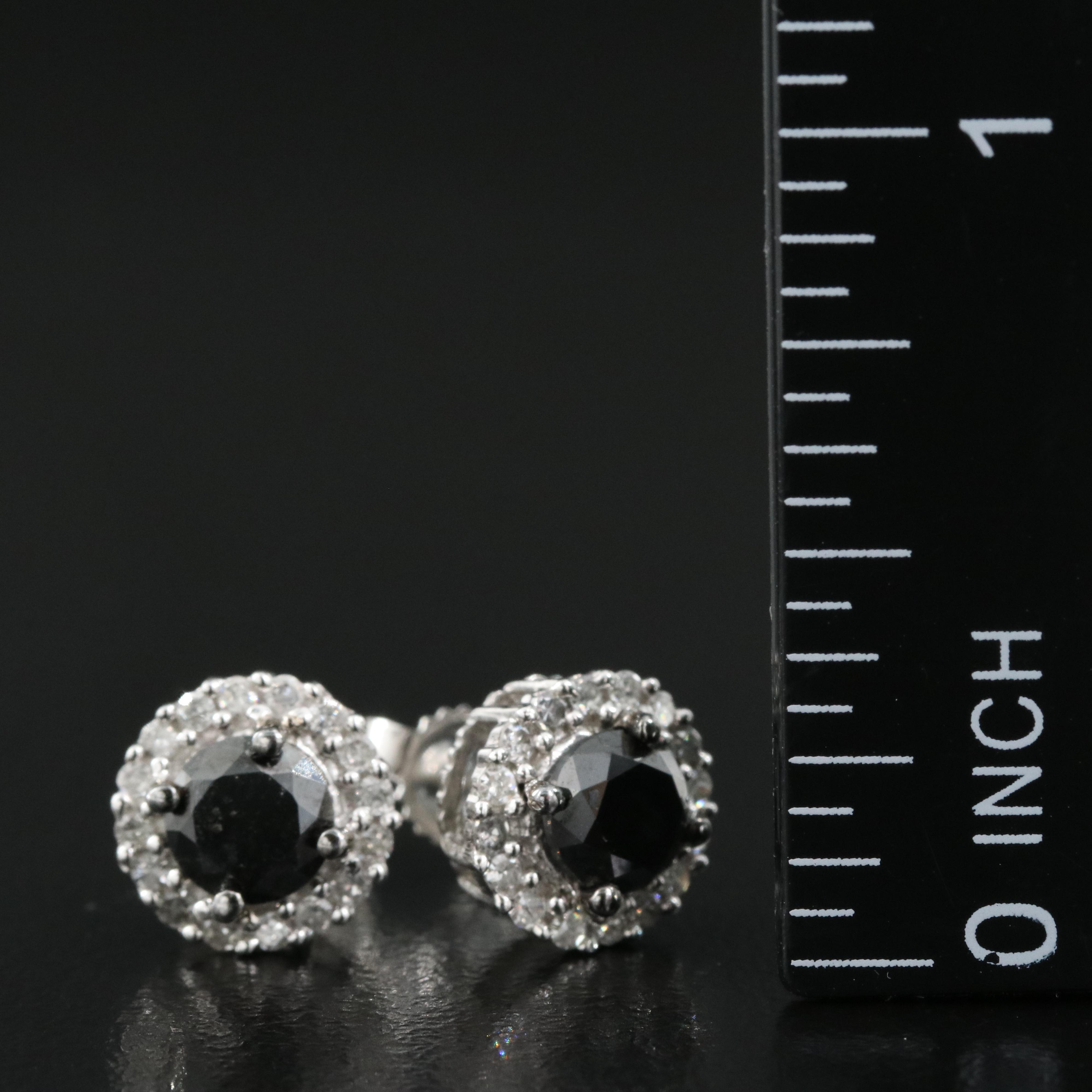 10K 1.50 CTW Diamond Stud Earrings