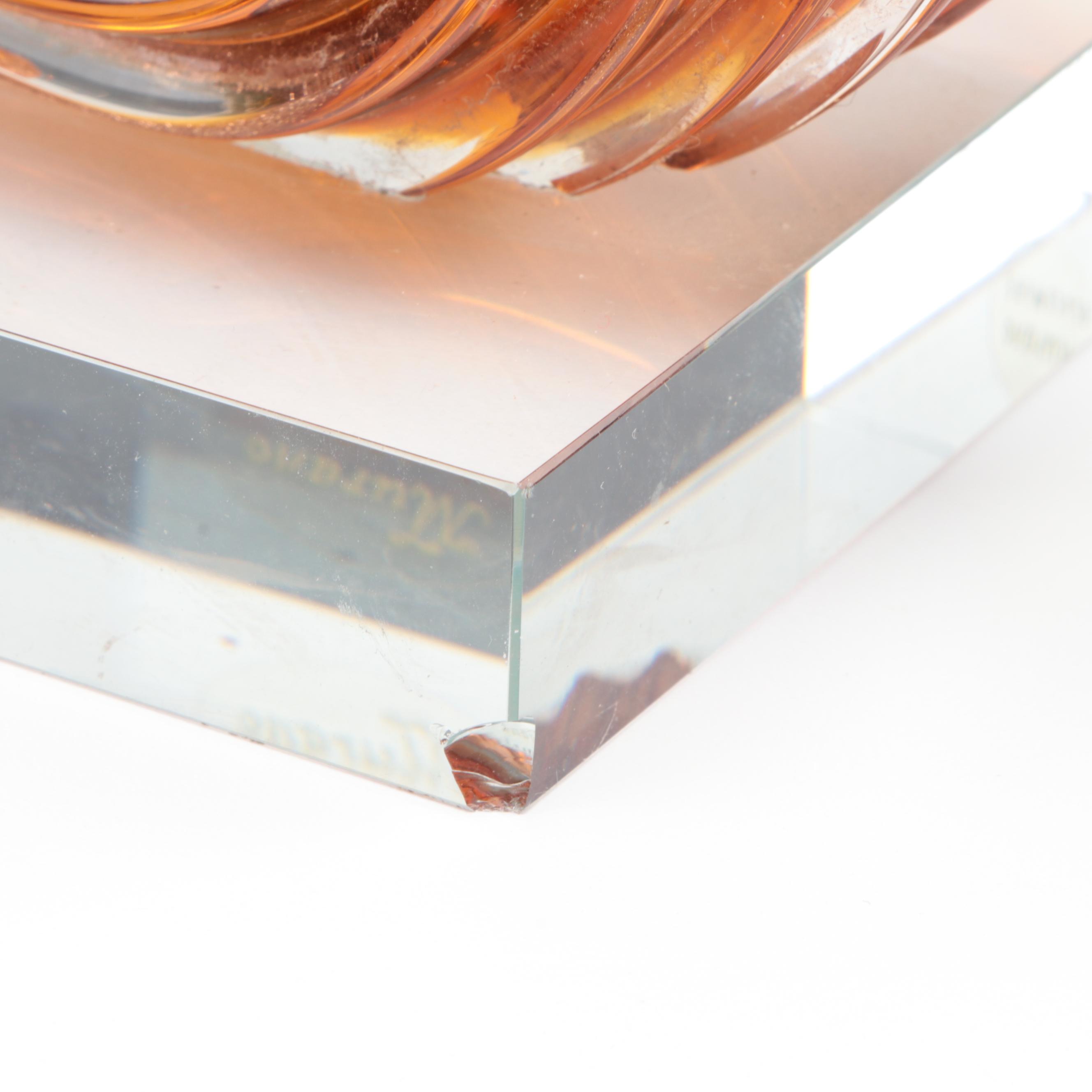 Murano Free Form Glass Sculpture