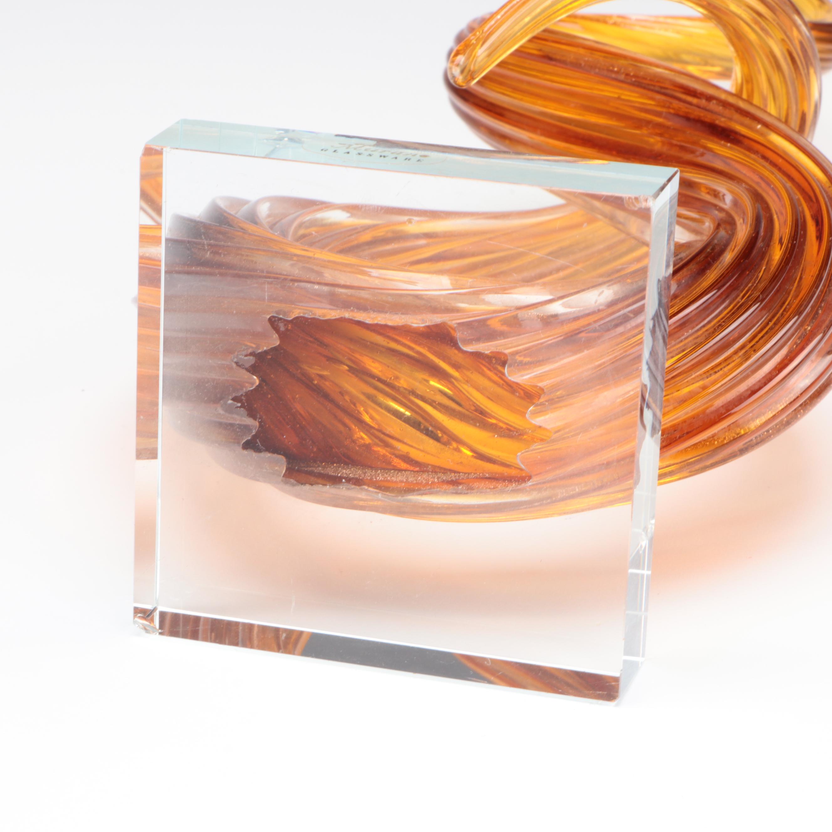 Murano Free Form Glass Sculpture