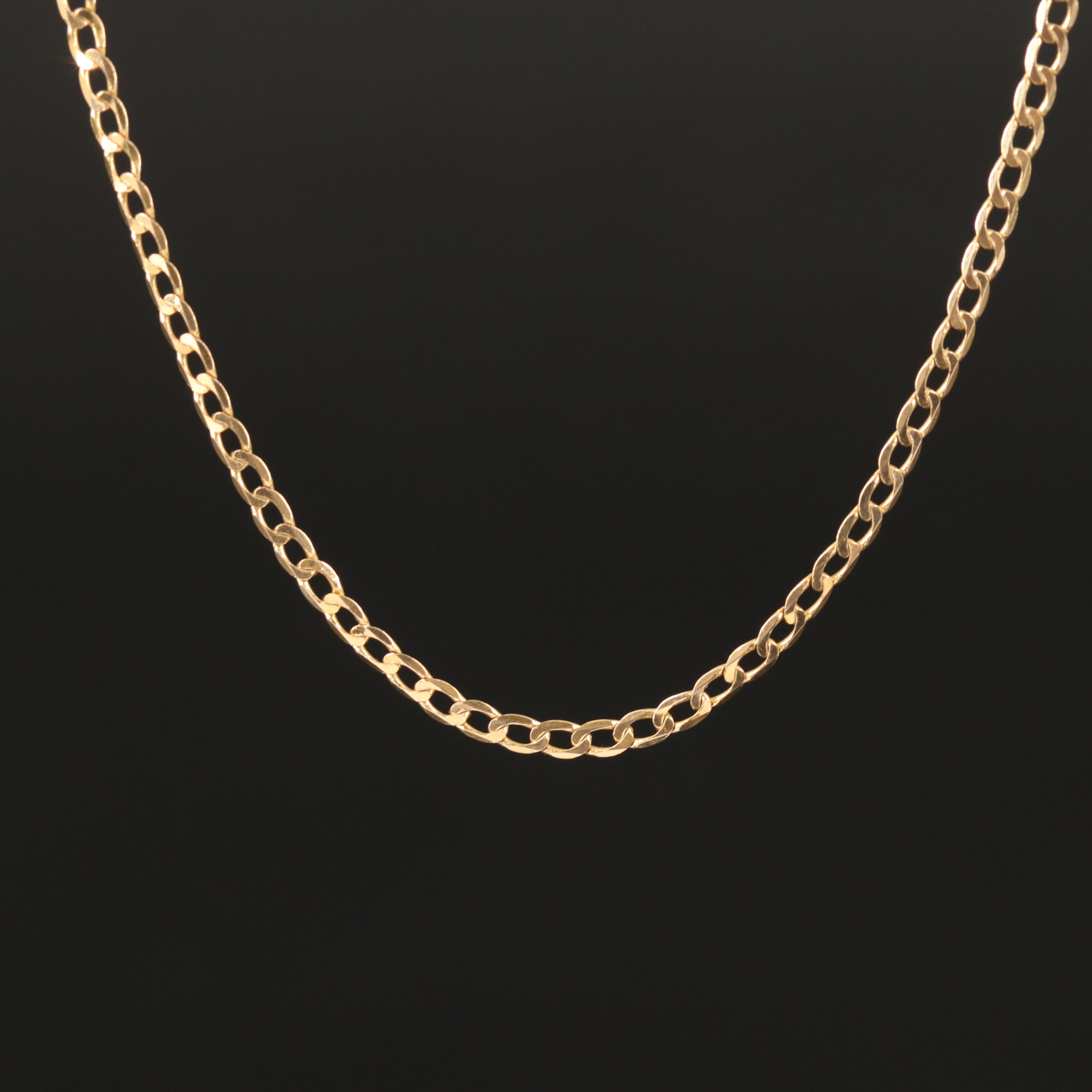 14K Curb Chain Necklace