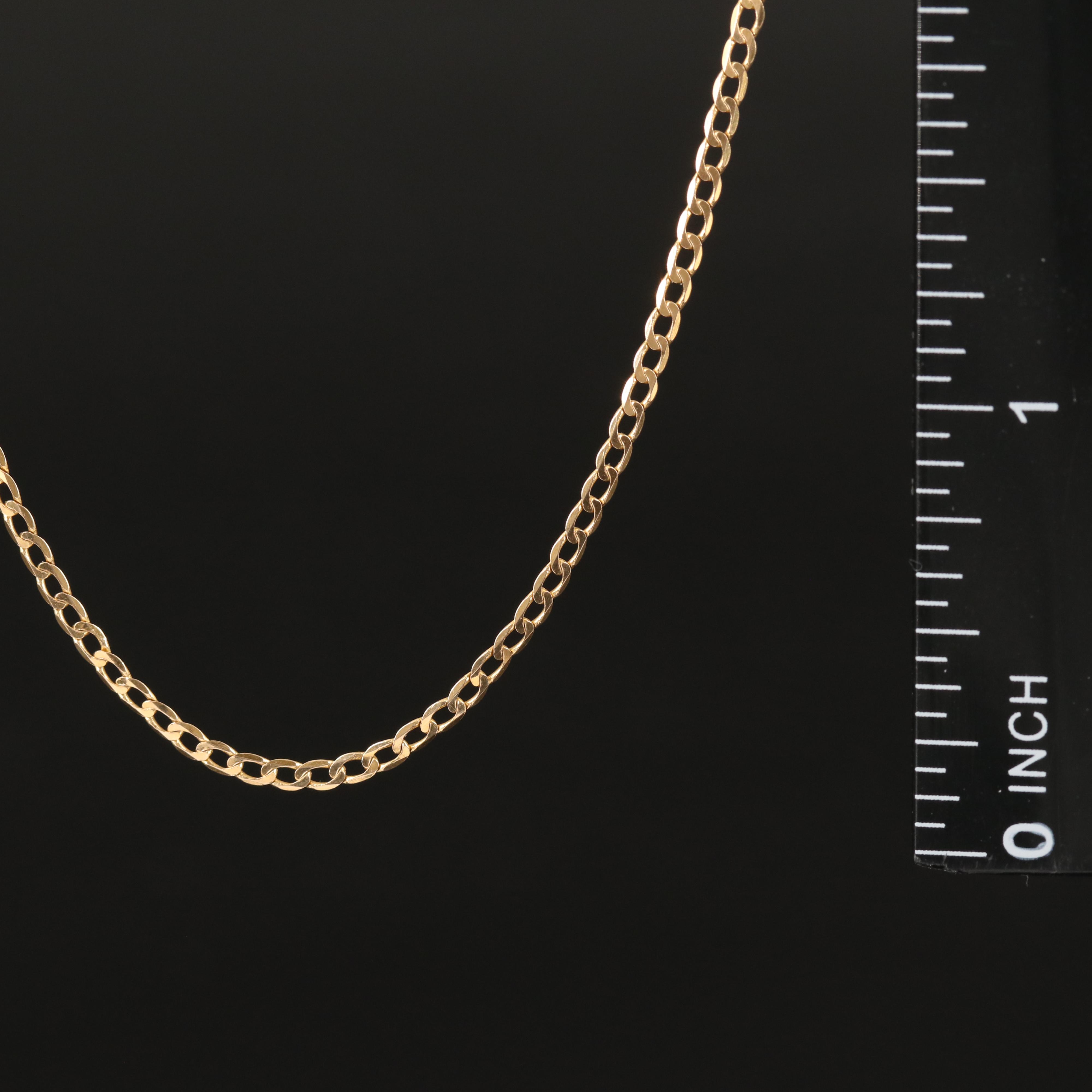 14K Curb Chain Necklace