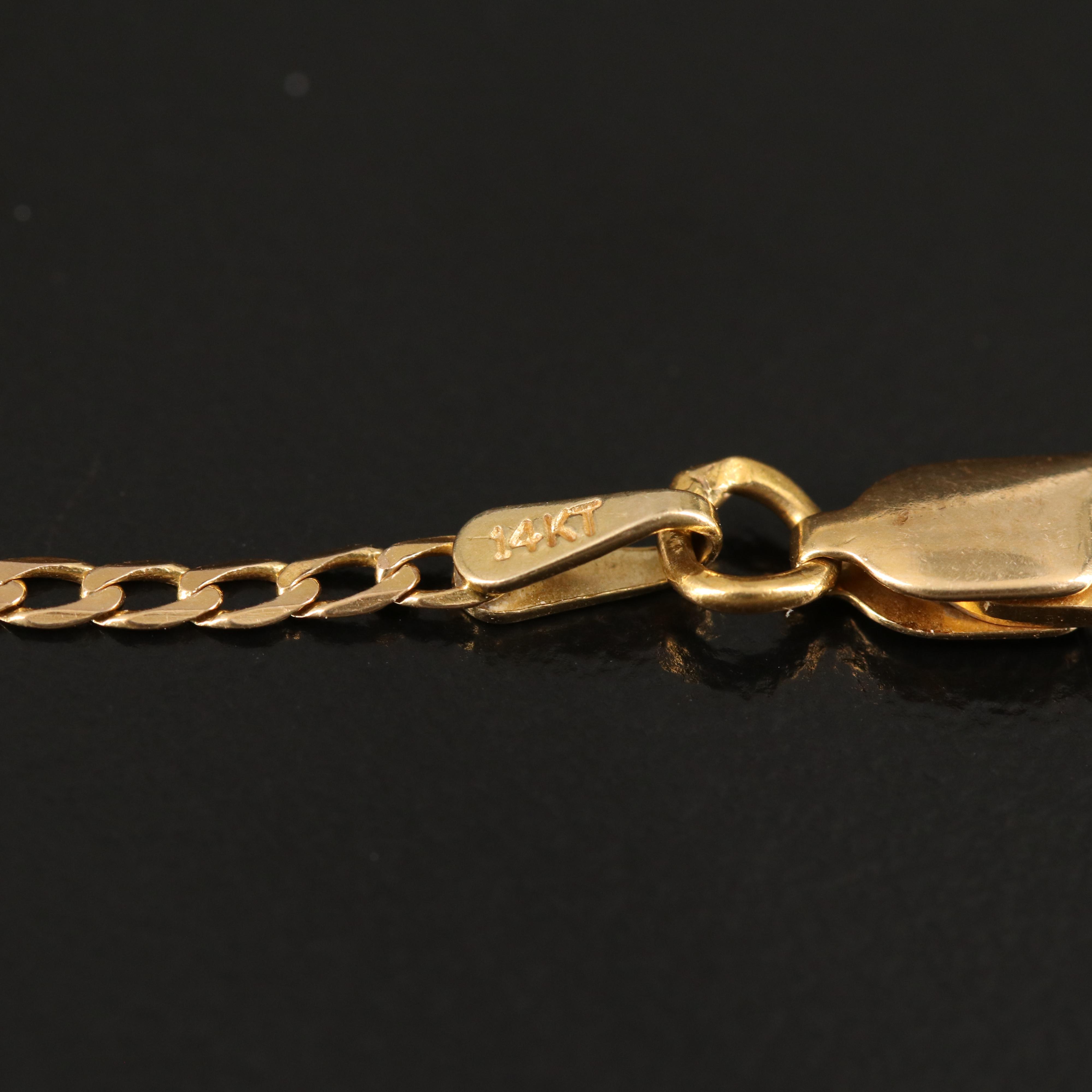 14K Curb Chain Necklace
