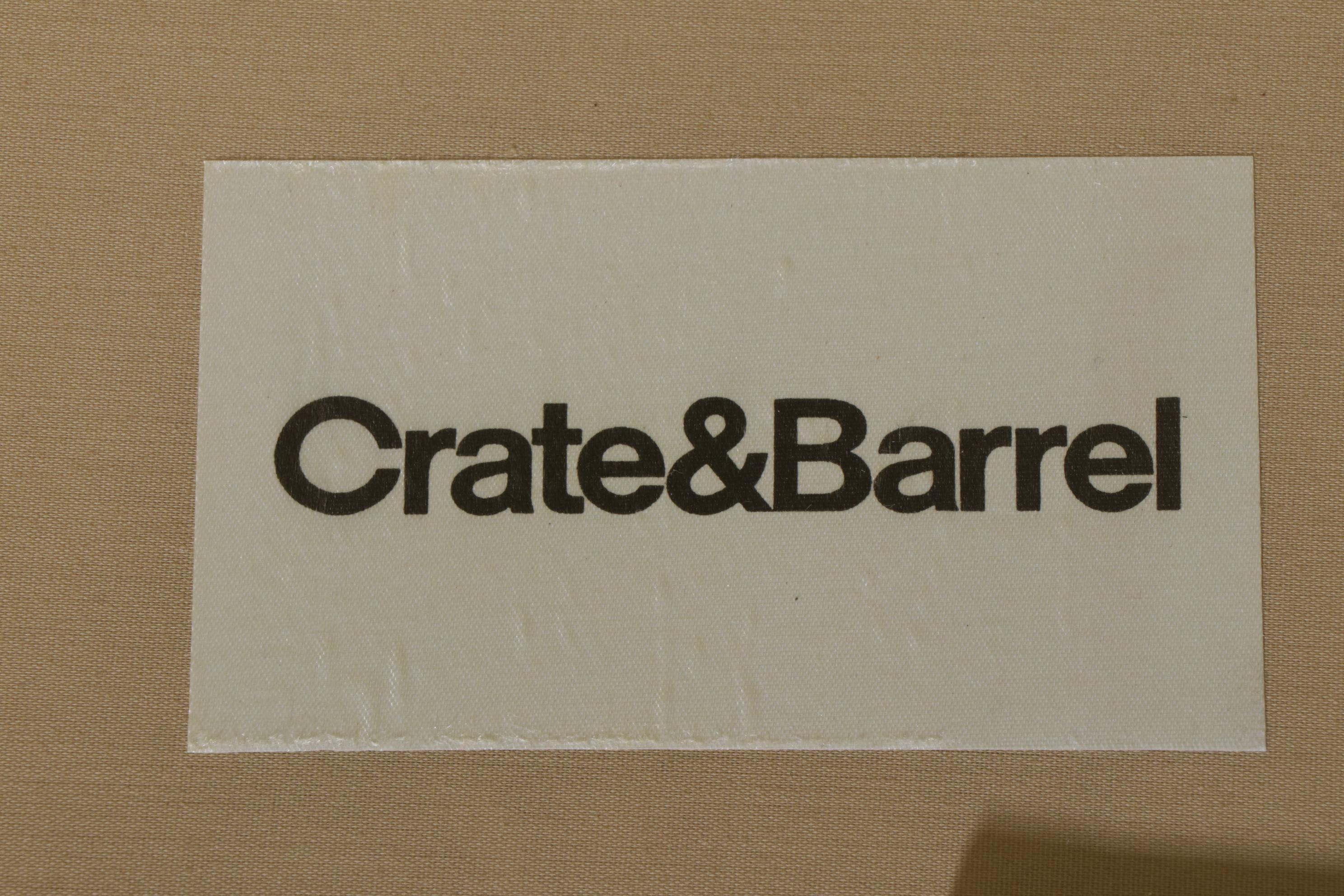 Crate & Barrel Oversize Upholstered "Chair and a Half"