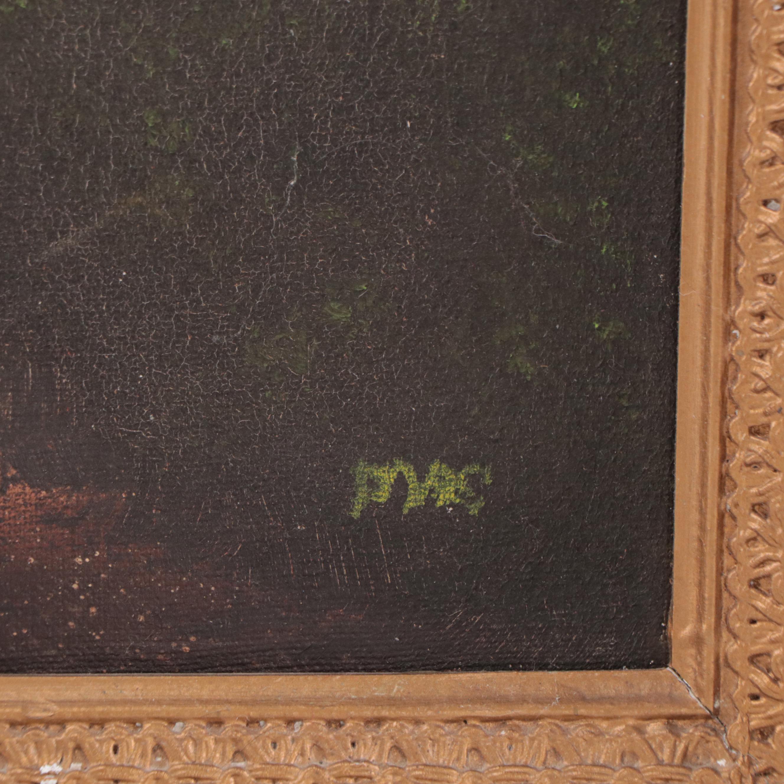 Acrylic Painting of Wooded Gate