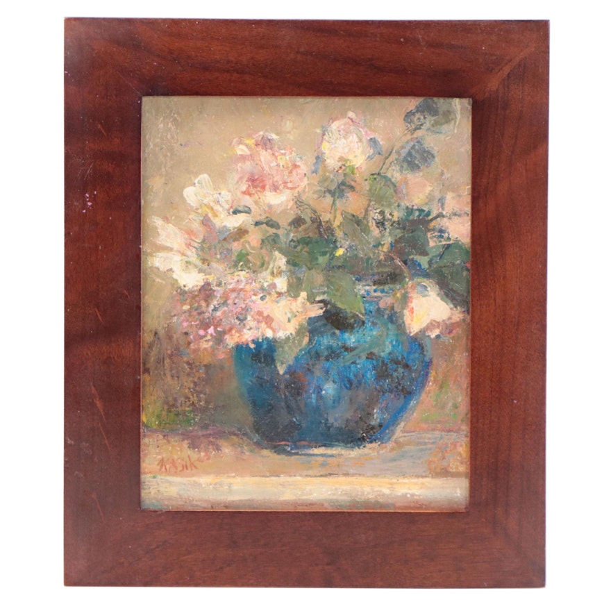 Kevin Kasik Oil Painting of Floral Still Life "Bouquet de Fleurs," 2023