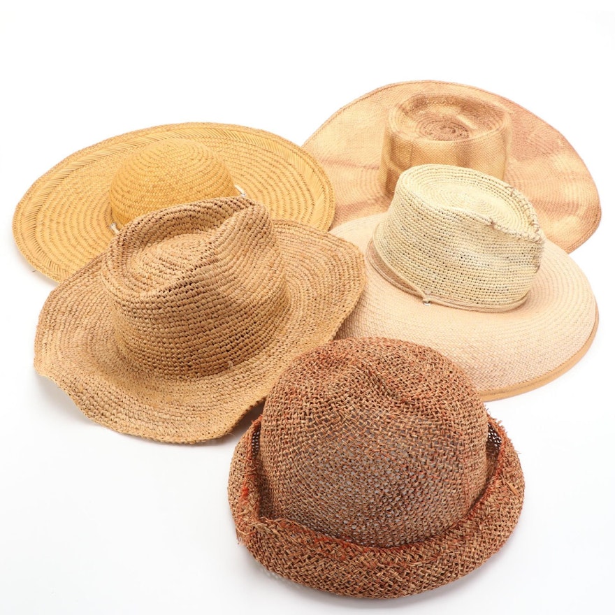 Carol Carr, Ále and More Short and Wide Brim Straw Hats