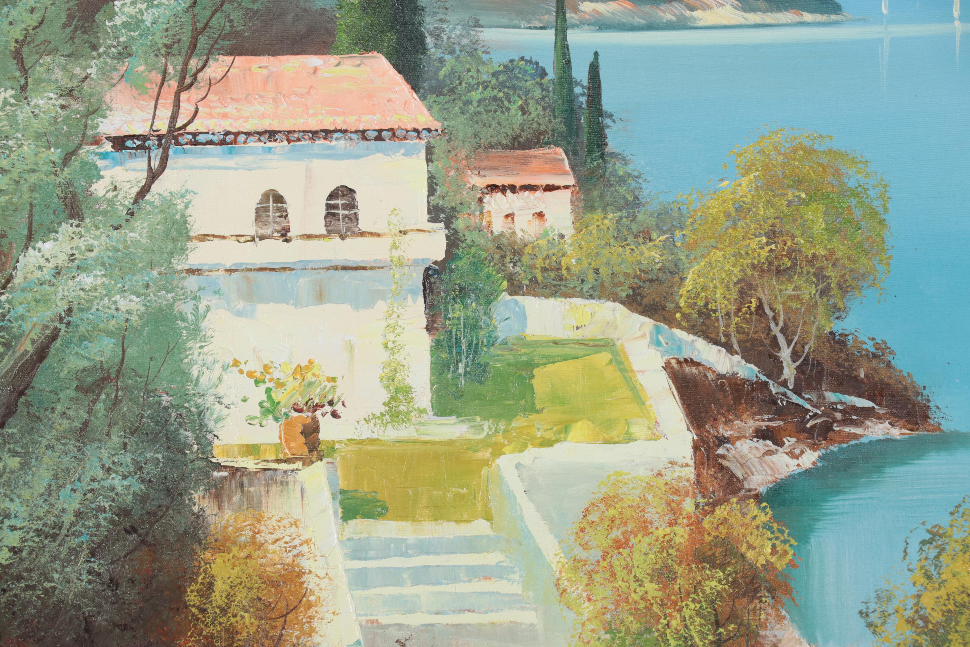 Girard Mediterranean Landscape Oil Painting