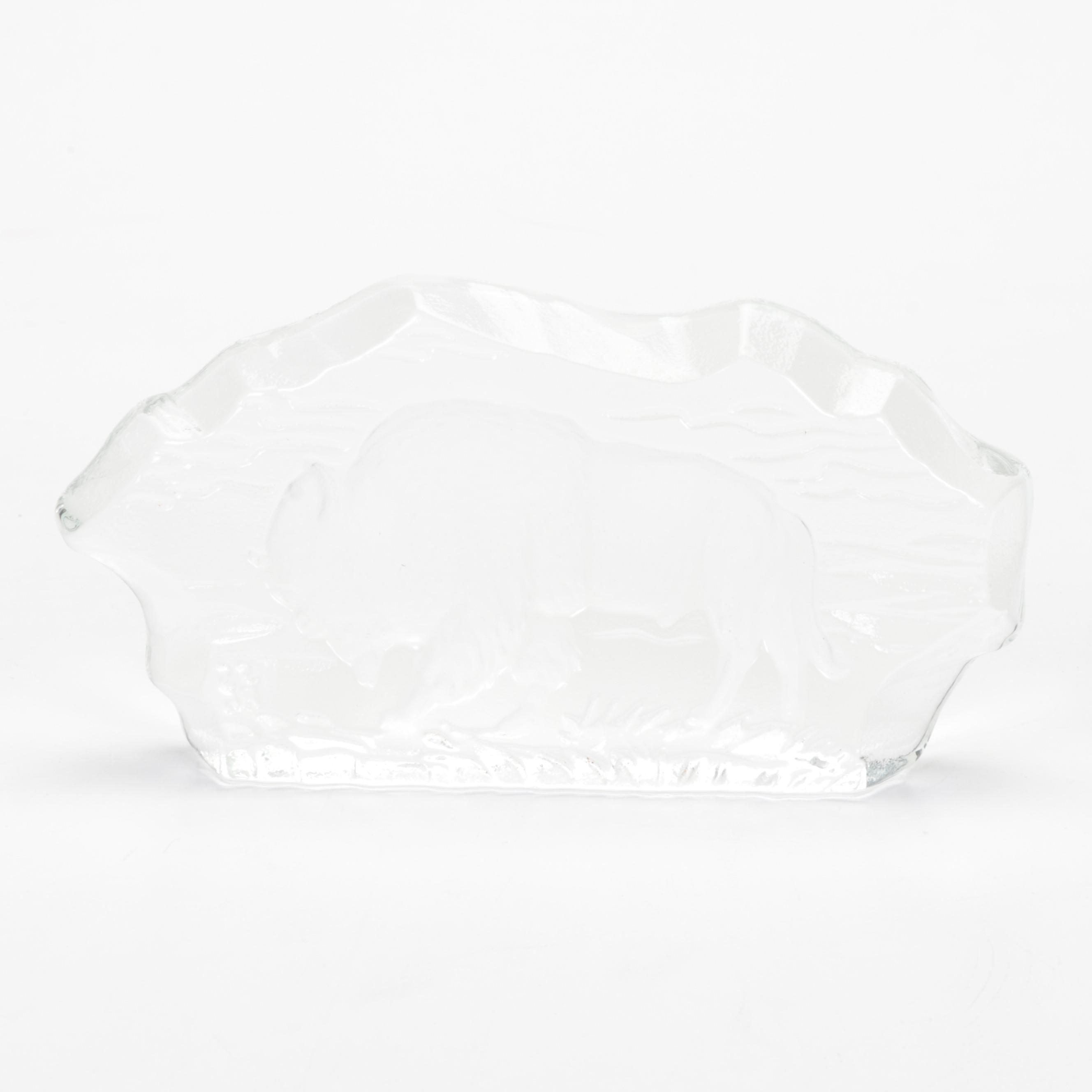 Western Rodeo Bull Rider Cowboy Figurine and Glass Buffalo Paperweight