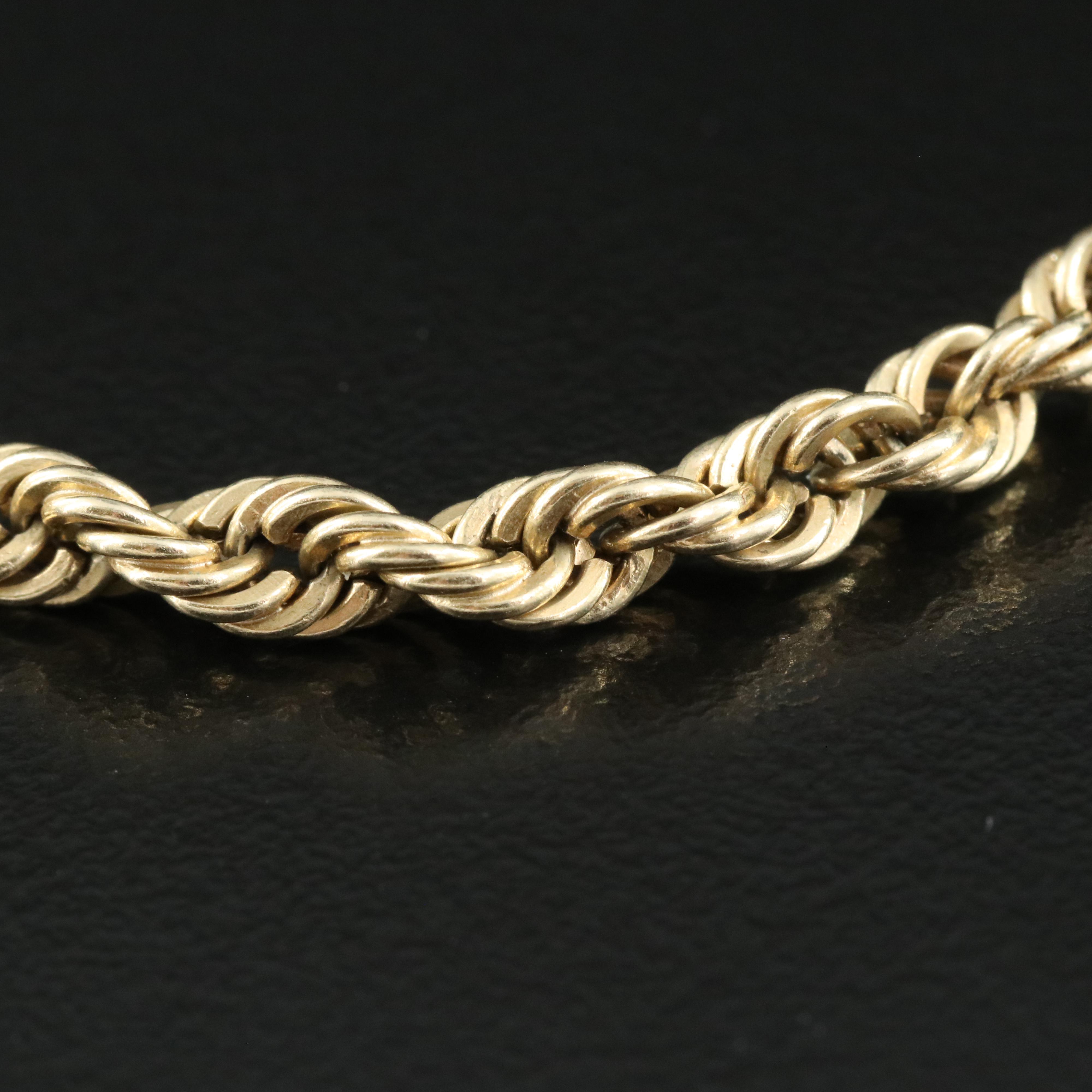 14K Rope Bracelet