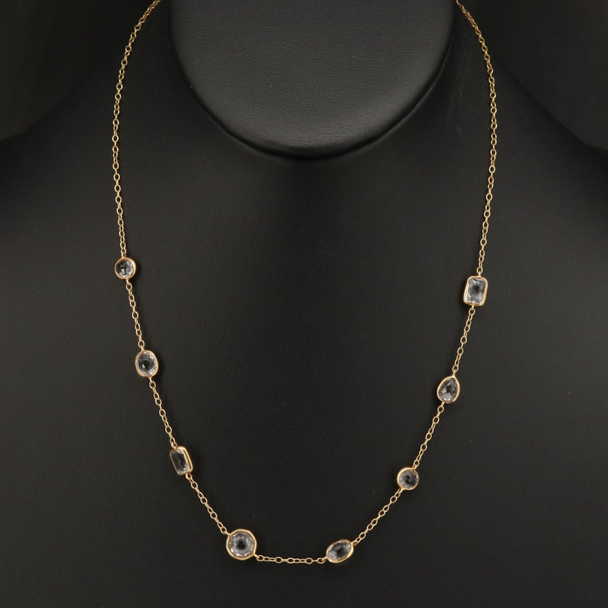 Ippolite "Rocky Candy" 18K Quartz Station Necklace