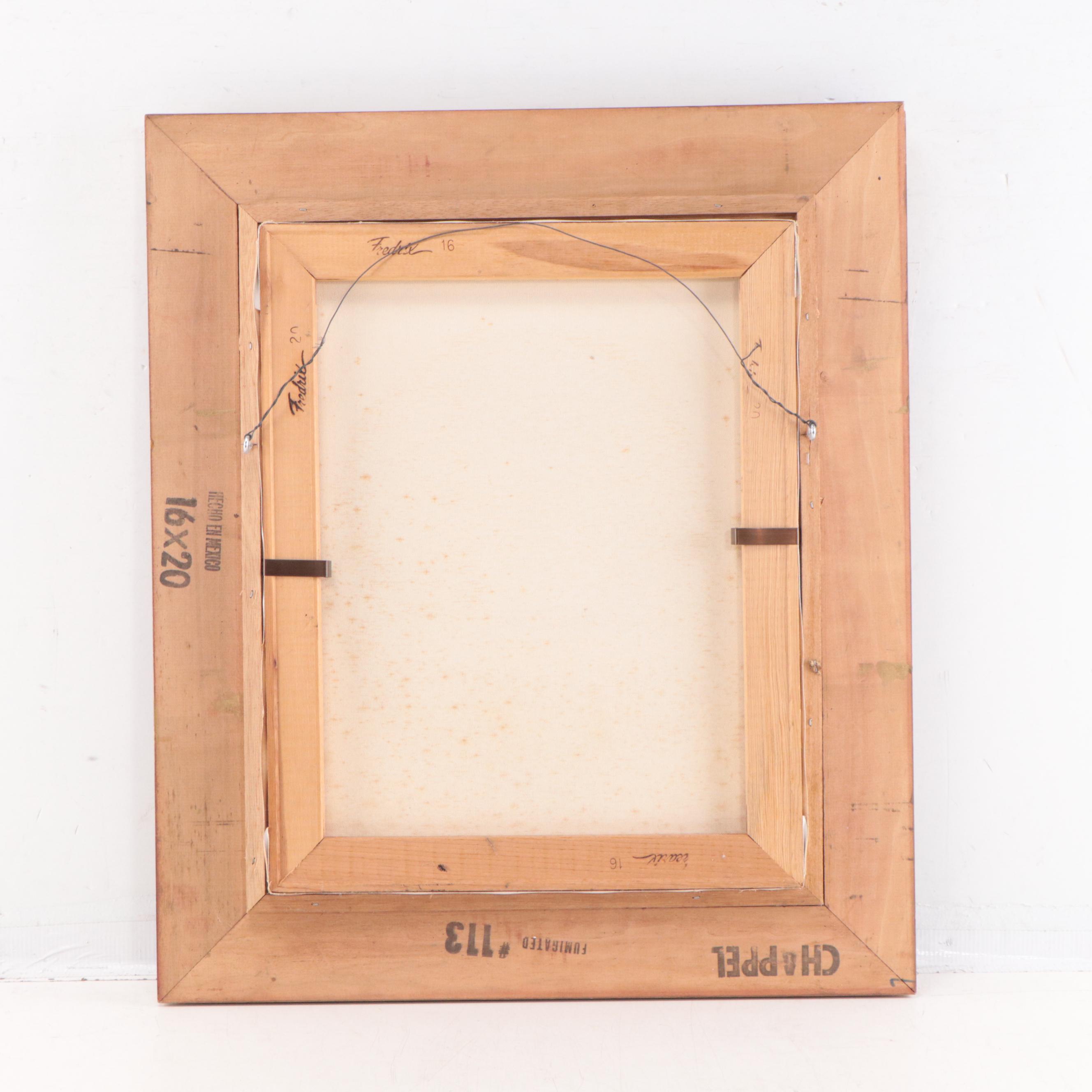 Oil Painting of Wooded Landscape