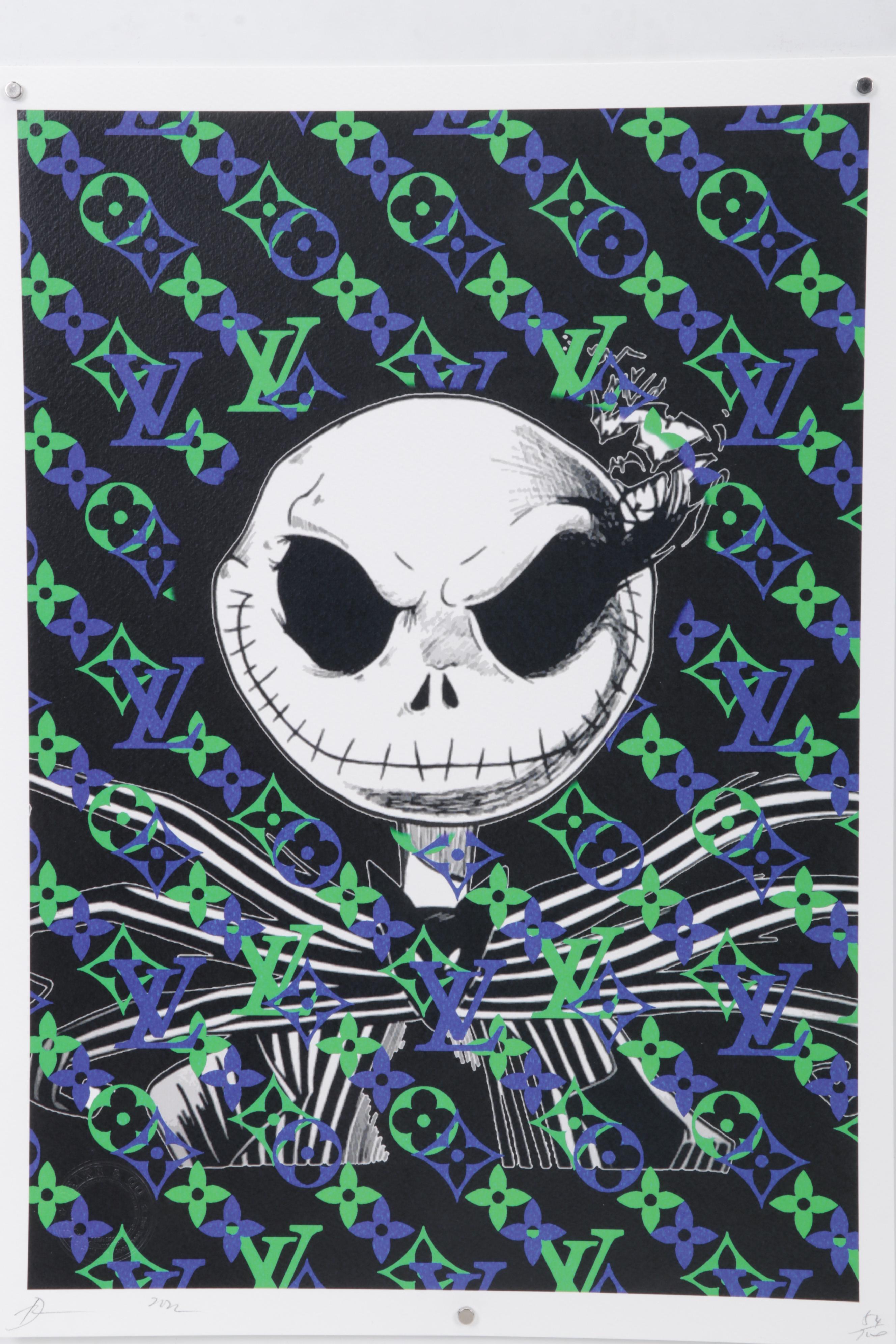 Death NYC Pop Art Graphic Print Featuring Jack Skellington, 2022