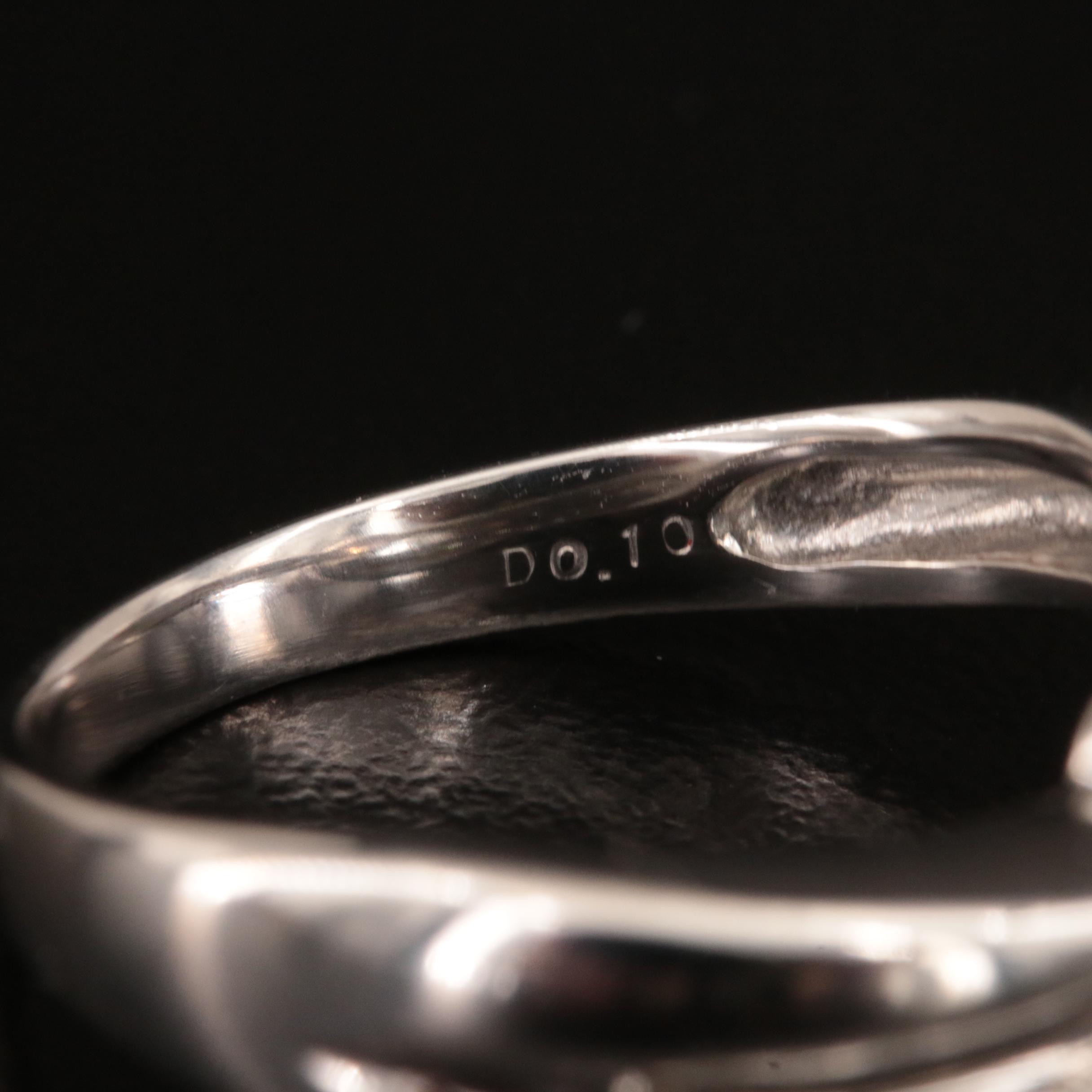 Platinum Pink Sapphire and Diamond Ring