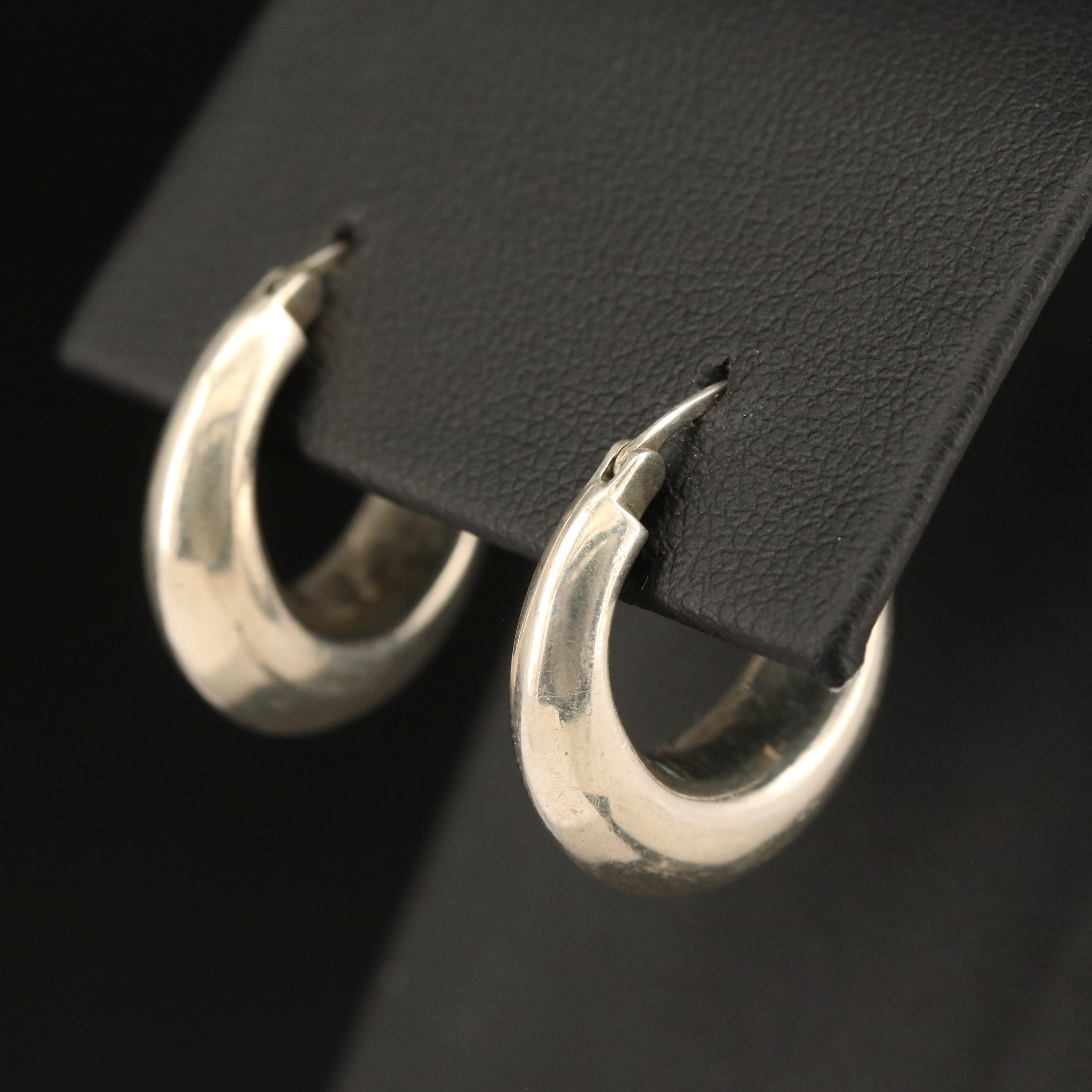 J. Hannah Sterling Arc Hoop II Earrings