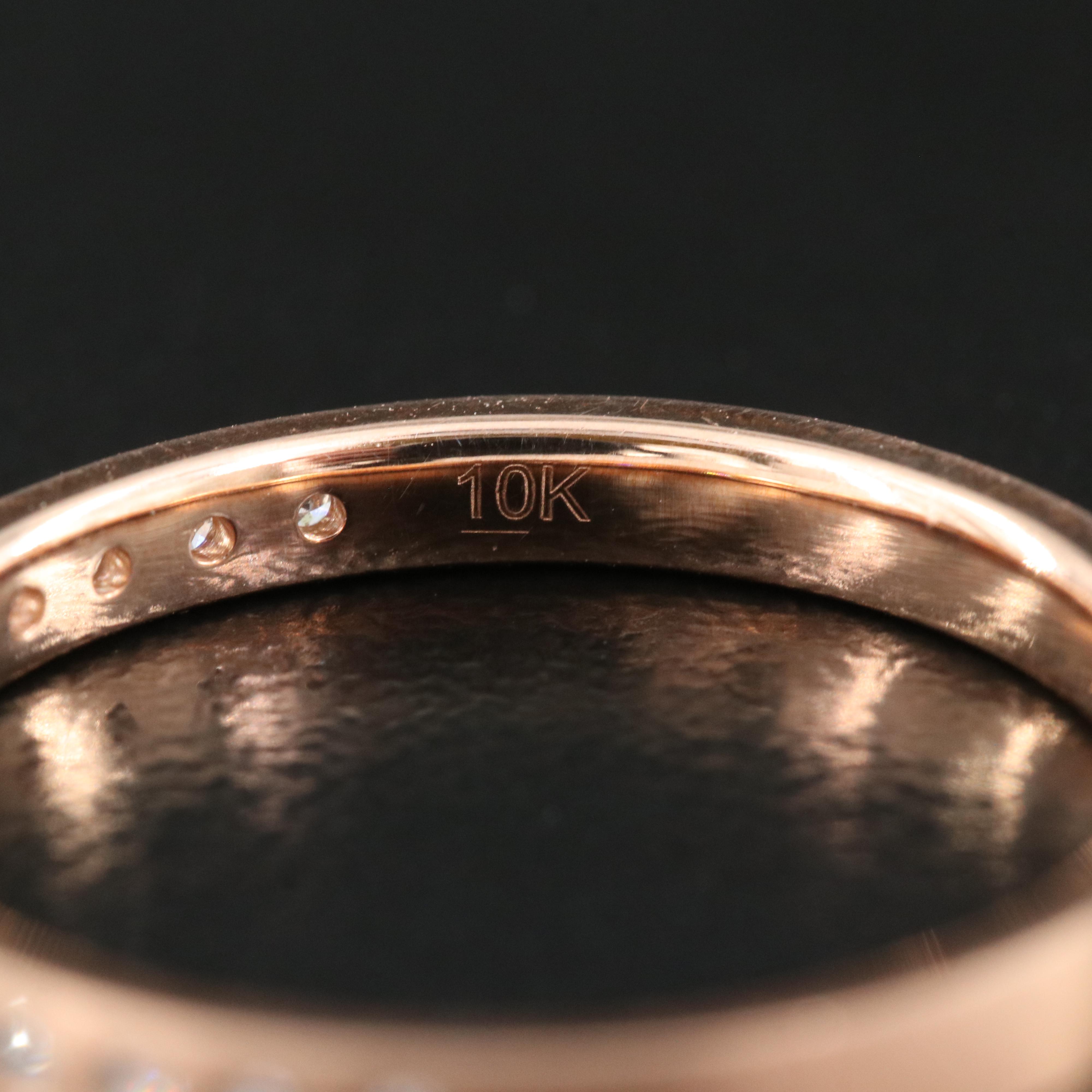 10K Rose Gold and 0.17 CTW Diamond Band