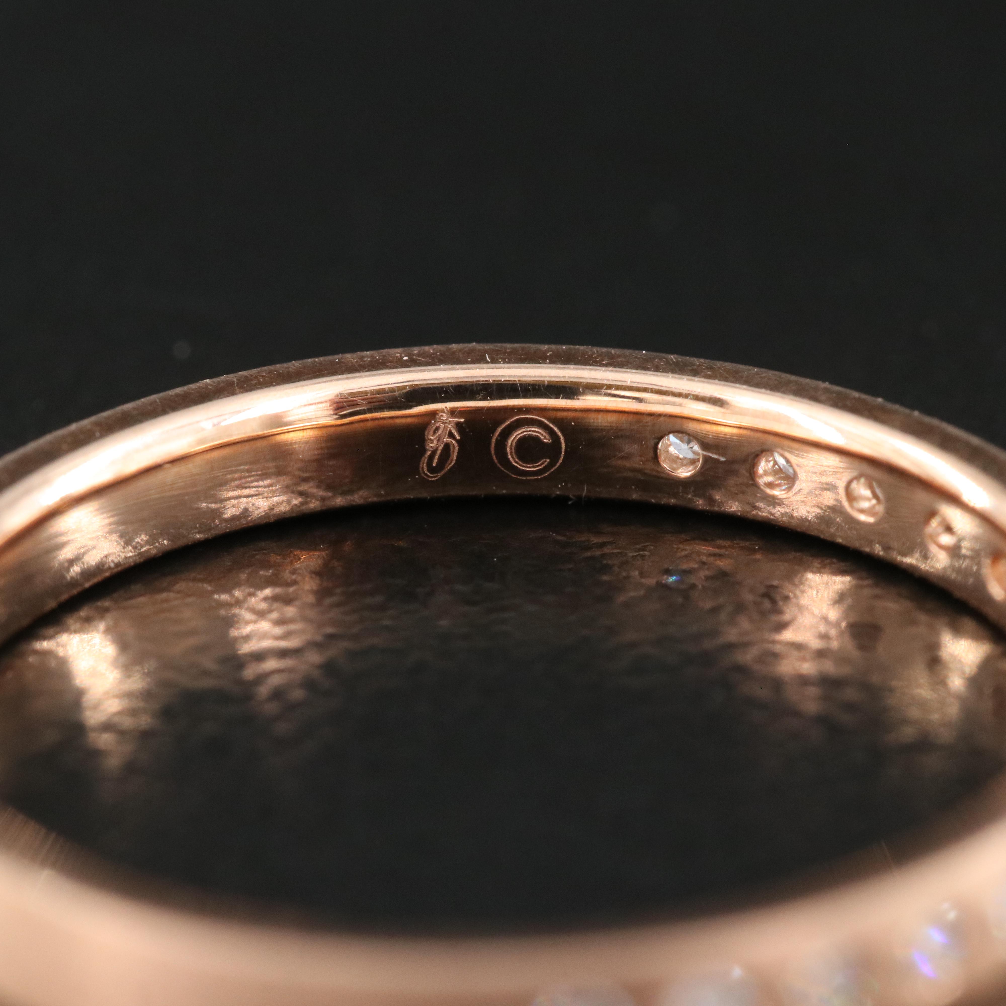 10K Rose Gold and 0.17 CTW Diamond Band