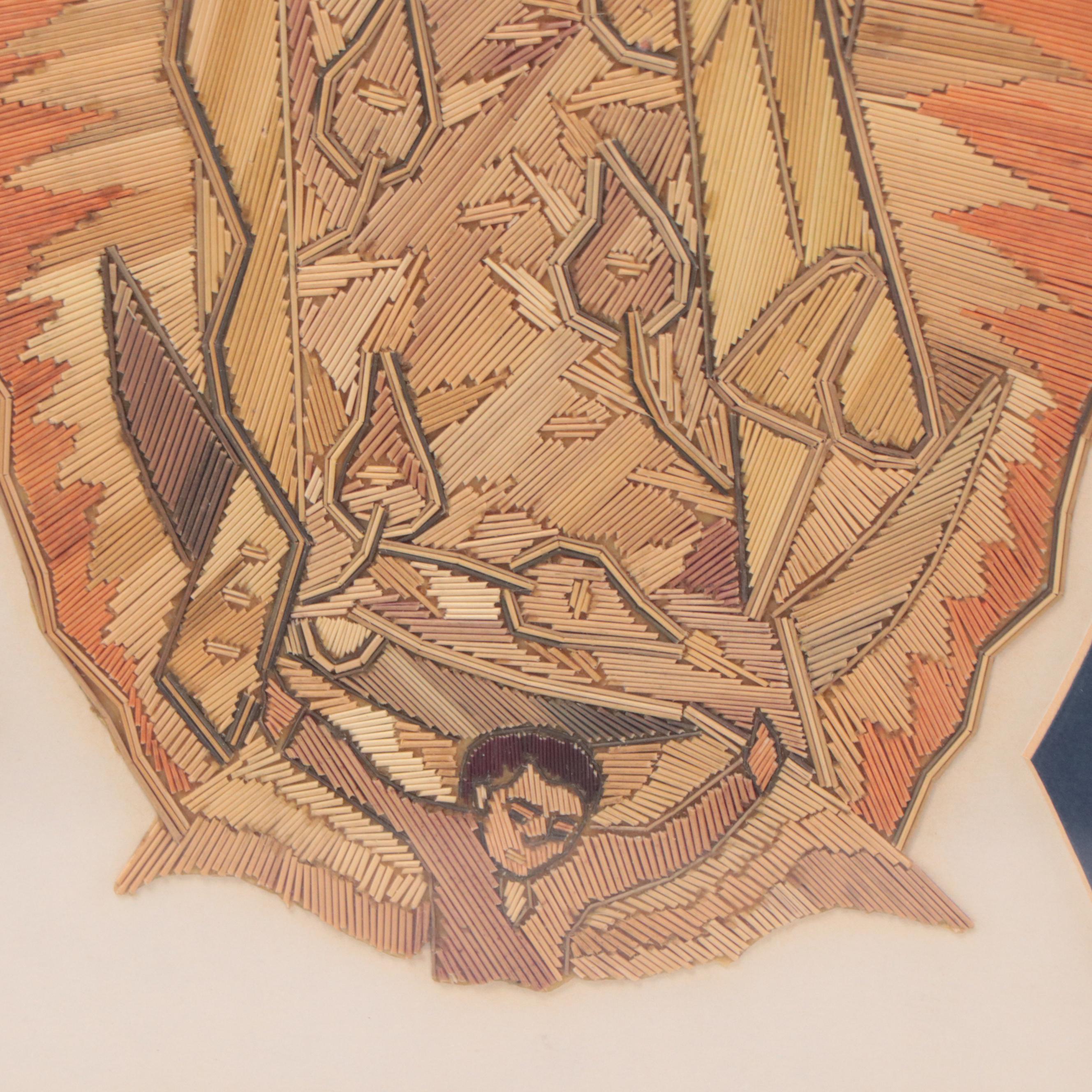 Colored Reeds Mosaic of Our Lady of Guadalupe