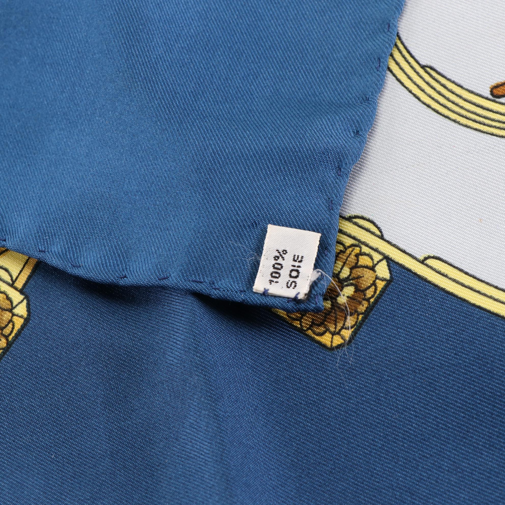 Hermès Early Issue "Springs" Scarf 90 in Silk Twill