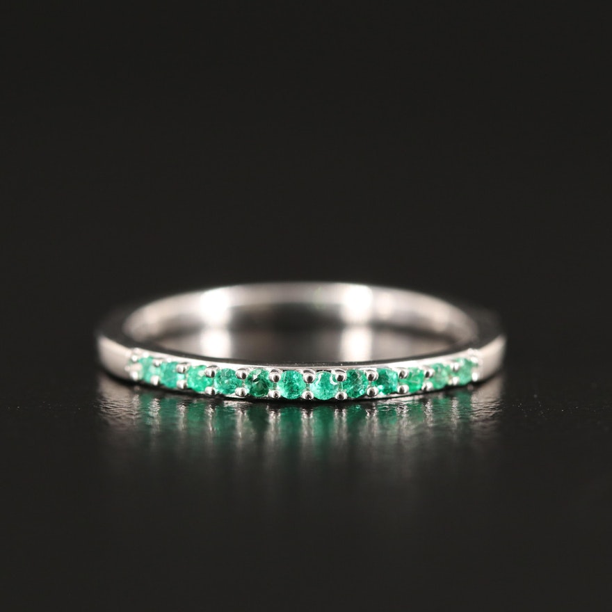 14K Emerald Band