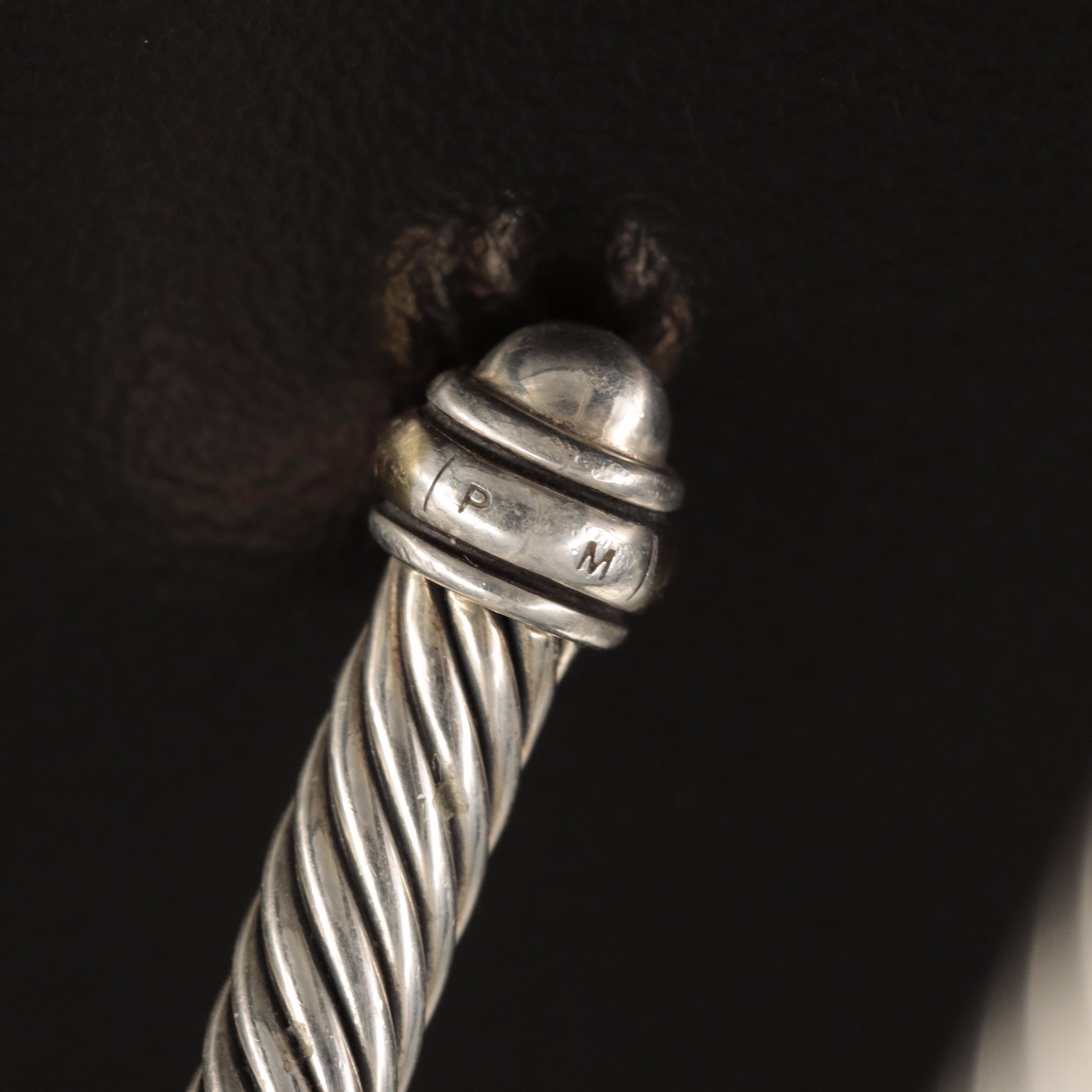 David Yurman "Cable Classics" Sterling Cuff with 18K Accents