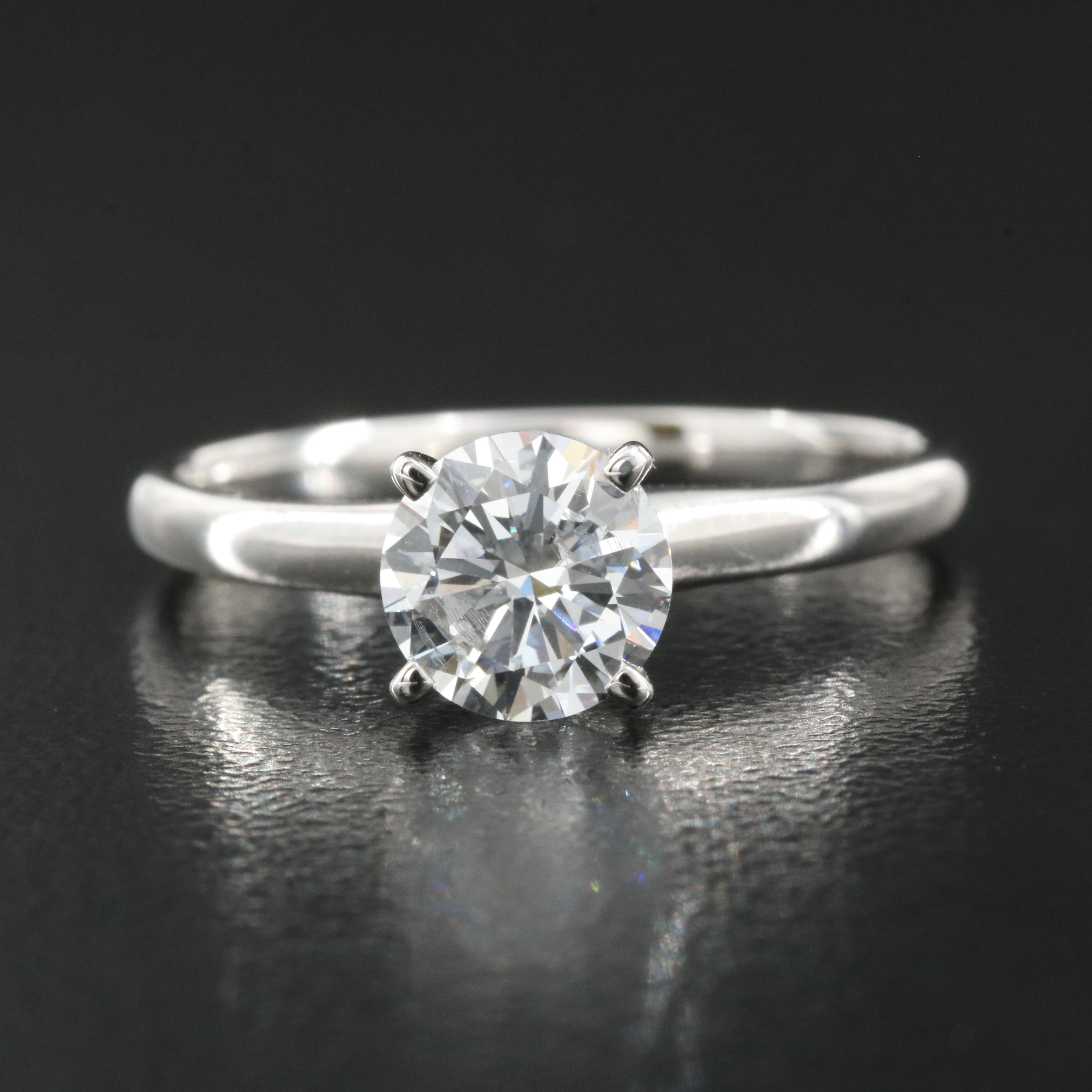 14K 0.98 CT Lab Grown Diamond Solitaire Ring