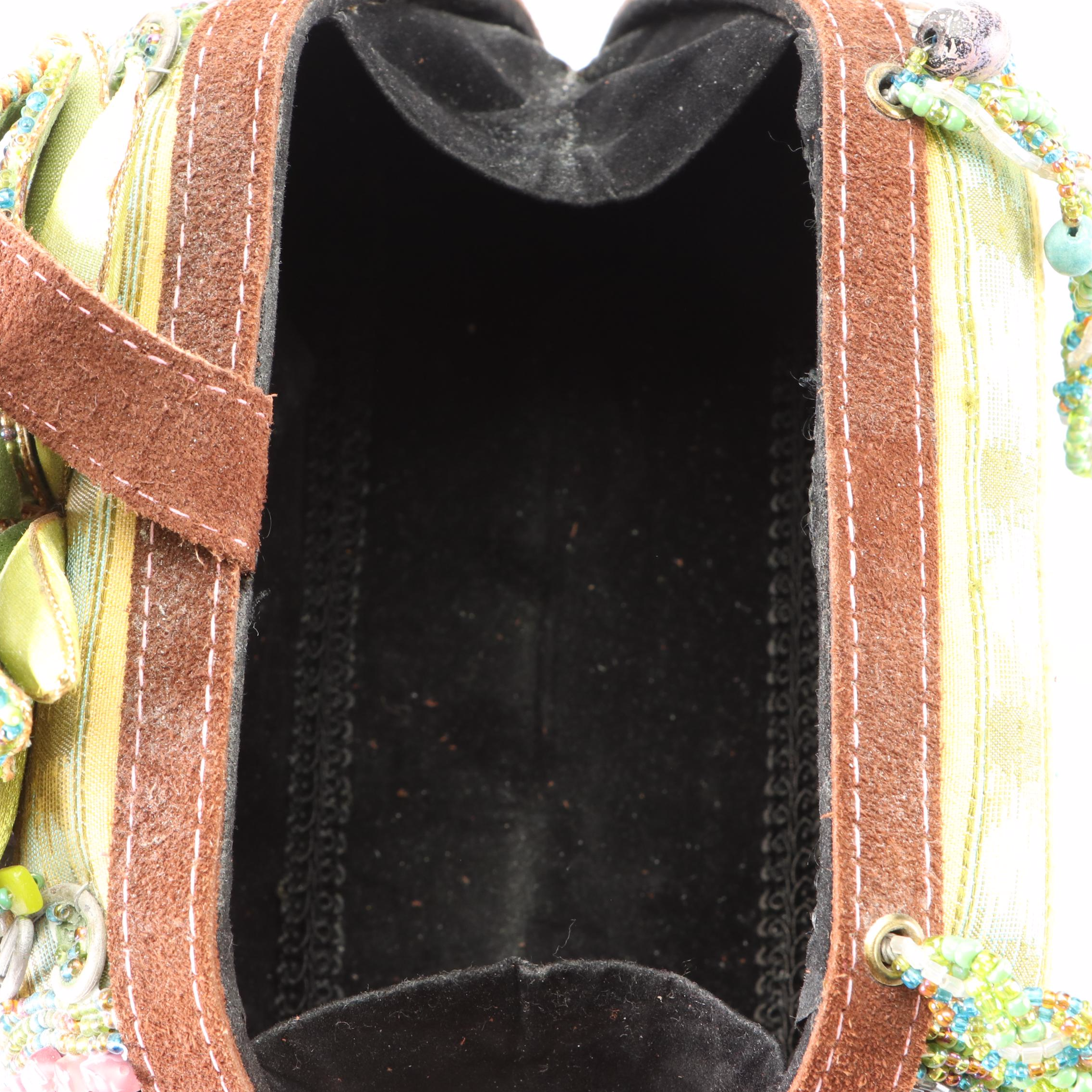 Mary Frances Embellished Floral Shoulder Bag