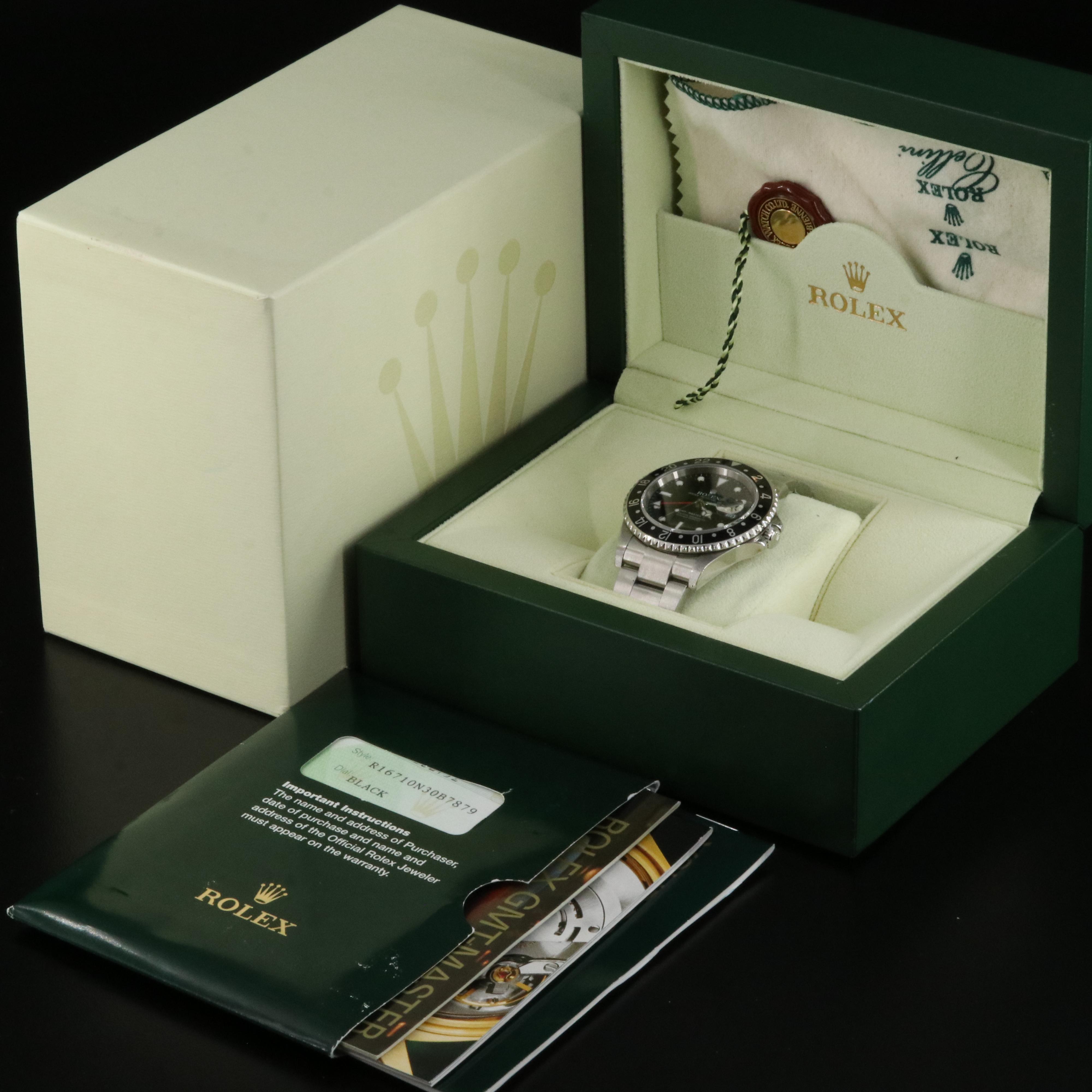 2005 Rolex GMT Master II Stainless Steel Watch