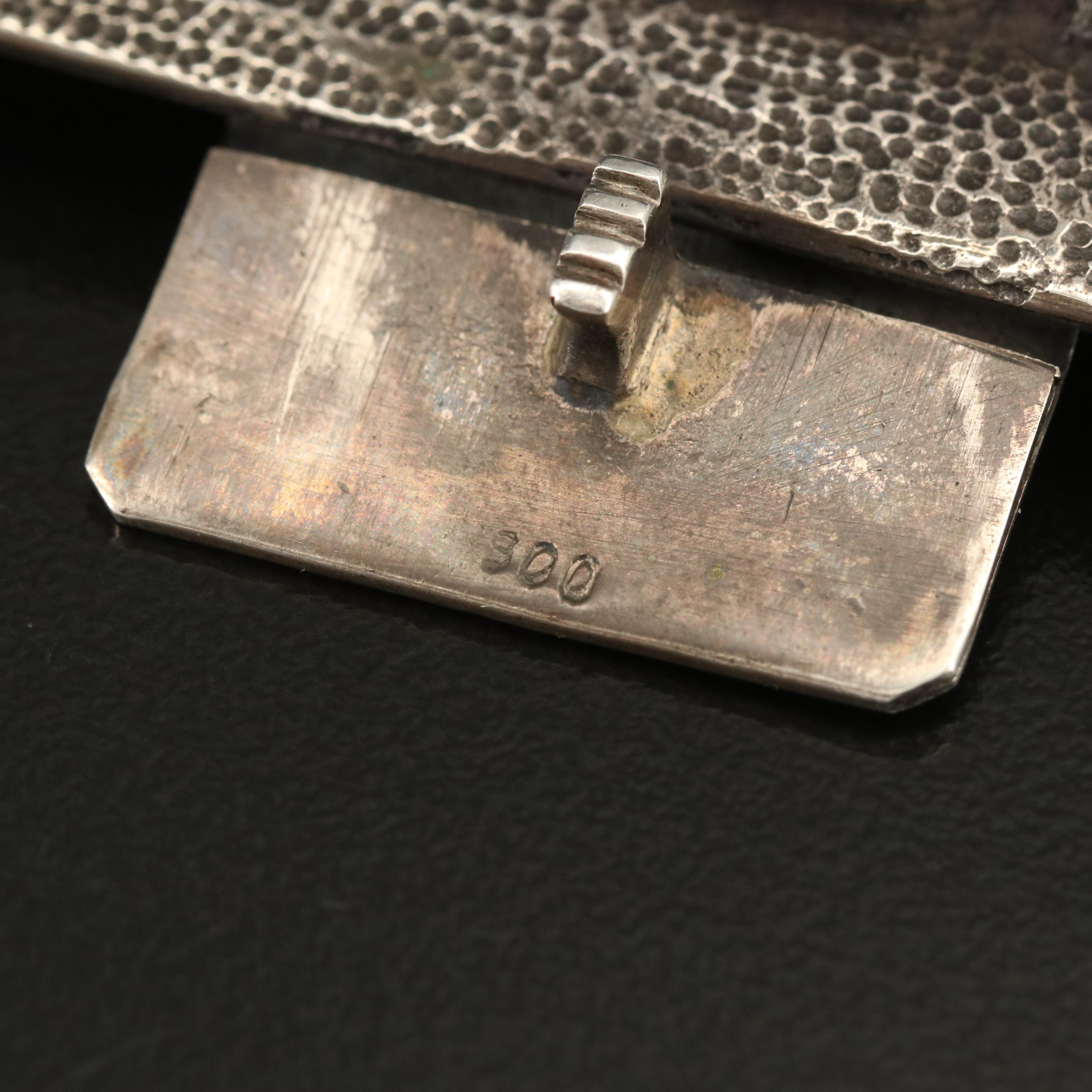 900 Silver Pre-Columbian Double Eagle Panel Bracelet